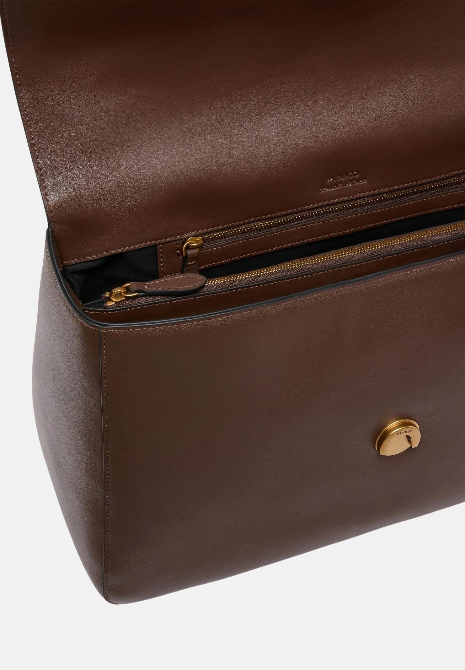 PINKO Shopper Extra Love Bag Slouchy marrone da donna 105067A0QO L74Q PINKO