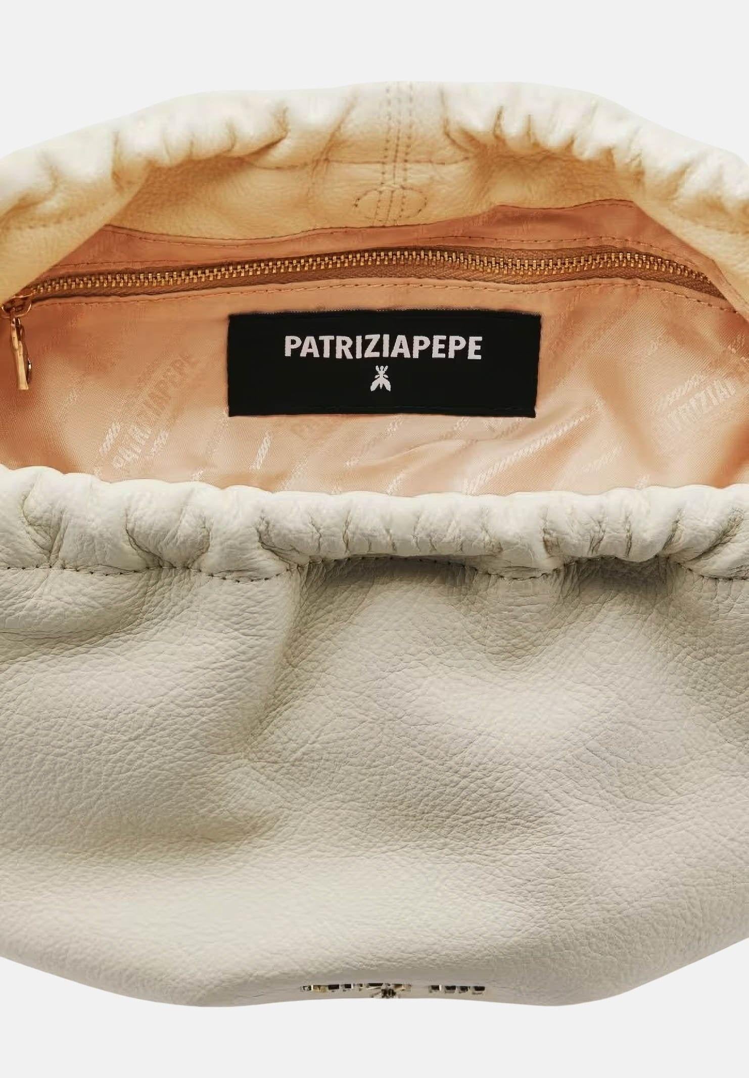 PATRIZIA PEPE Pochette Bubble panna da donna 2B0161L133 W405 PATRIZIA PEPE