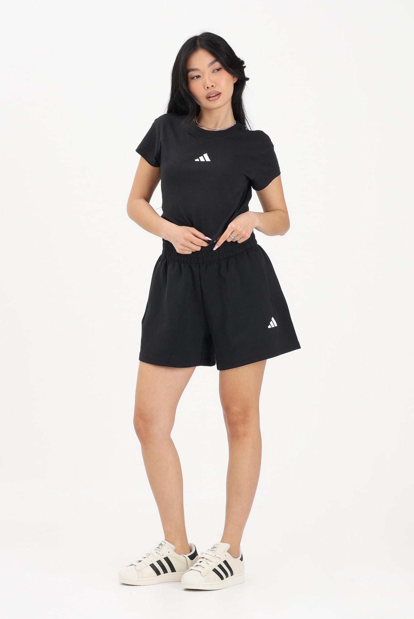 ADIDAS PERFORMANCE Shorts sportivo Future Icons Small Logo nero da donna JC5466 . ADIDAS PERFORMANCE