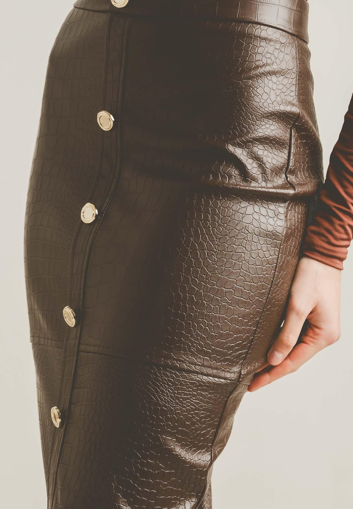 SANTAS Gonna midi BELLE ÉTOILE marrone da donna PV2610 MA SANTAS