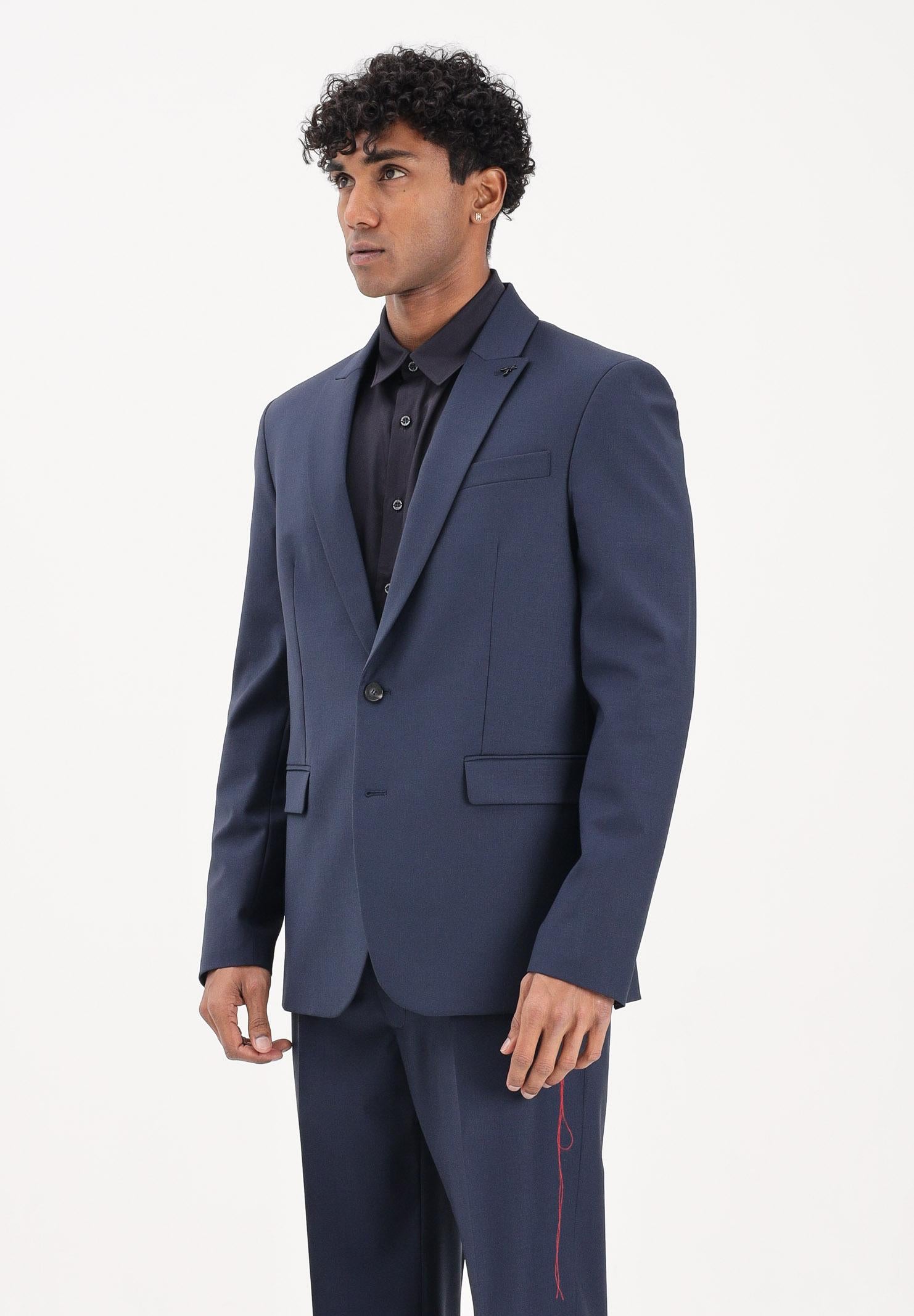 PATRIZIA PEPE Giacca monopetto blu da uomo 5S757RA1WK C166 PATRIZIA PEPE