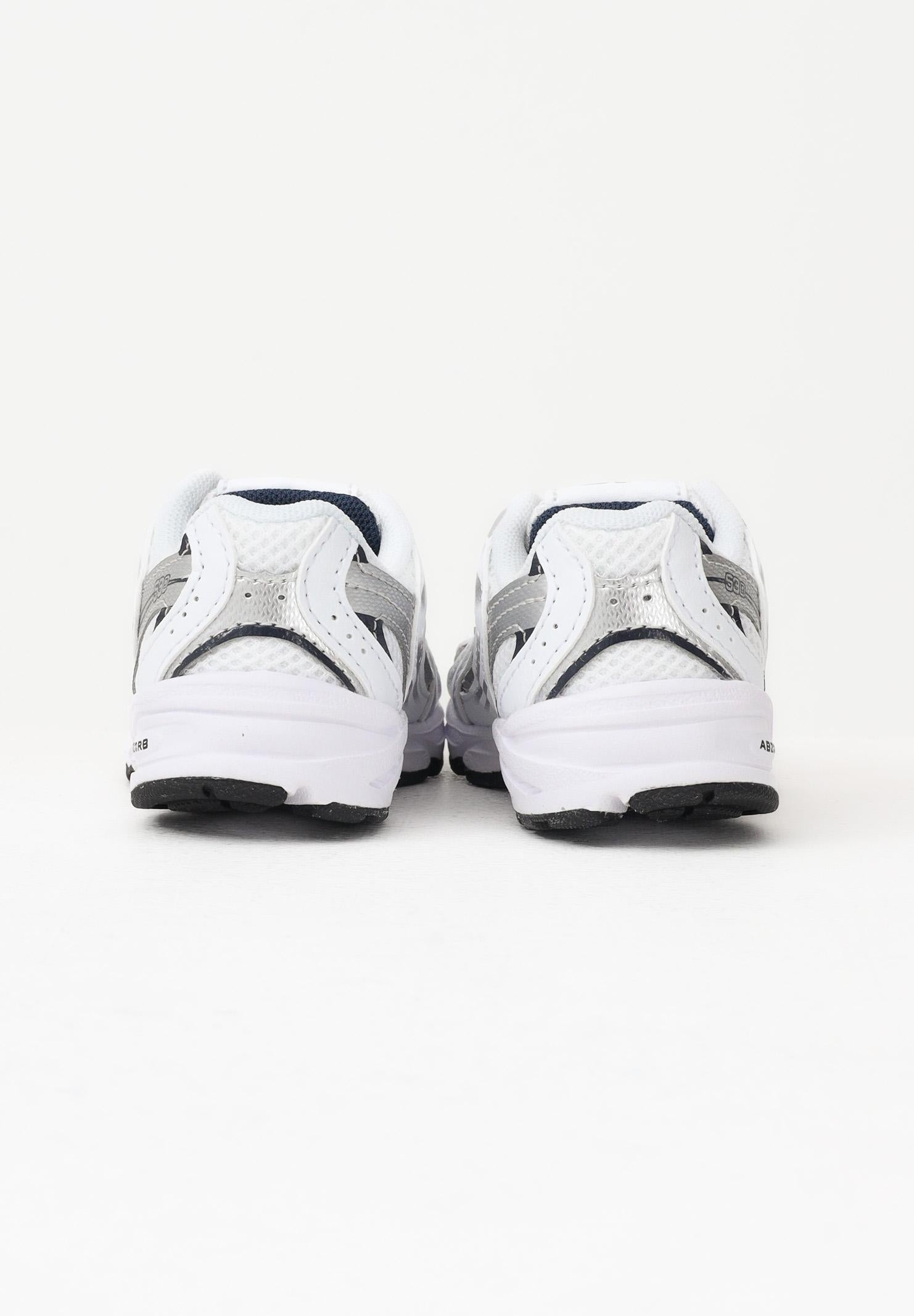 NEW BALANCE Sneakers 530 bianche e argento da neonato IZ530SB1 . NEW BALANCE