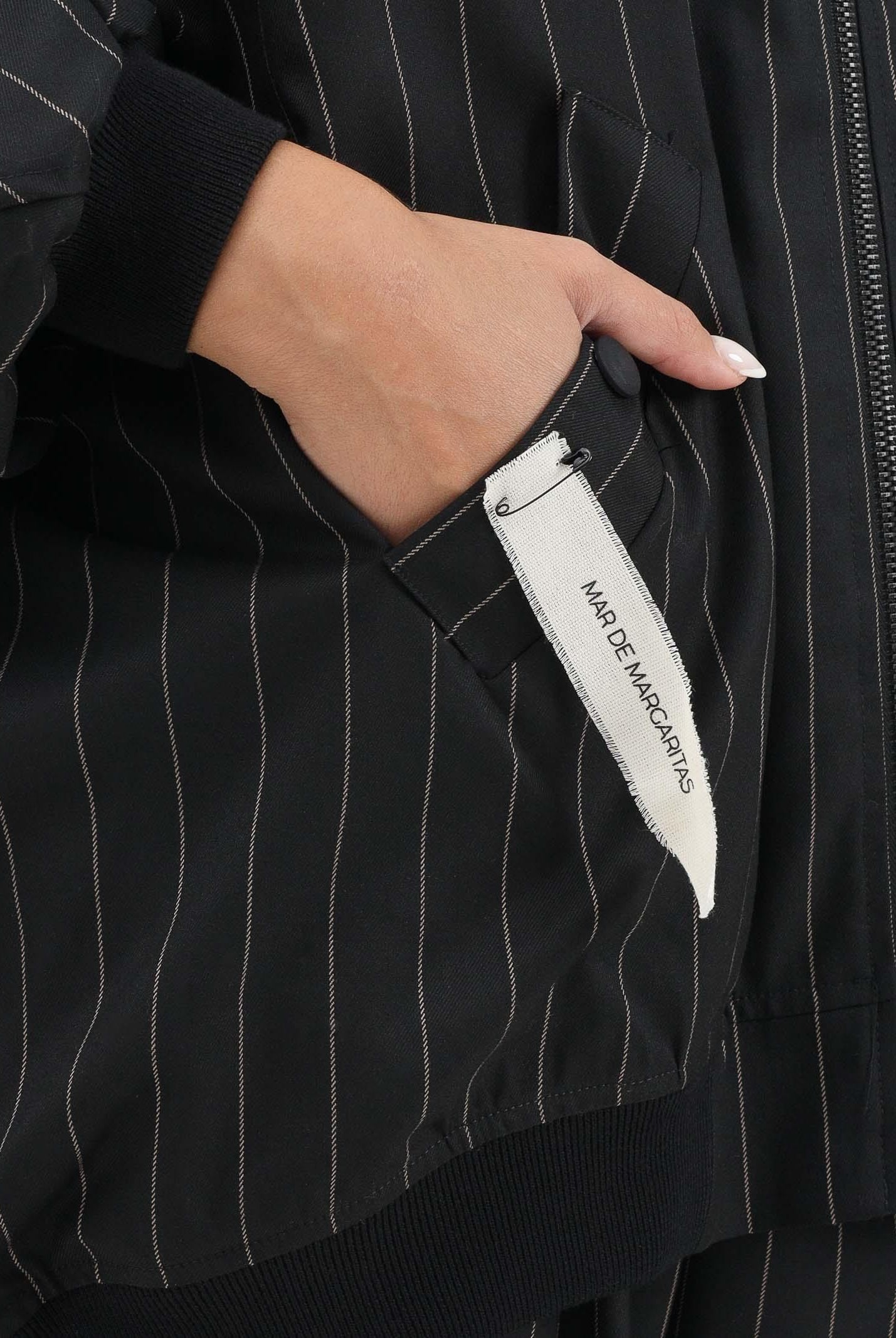 MAR DE MARGARITAS Bomber Raven nero da donna MMABW01391 NE01 Mar de margaritas