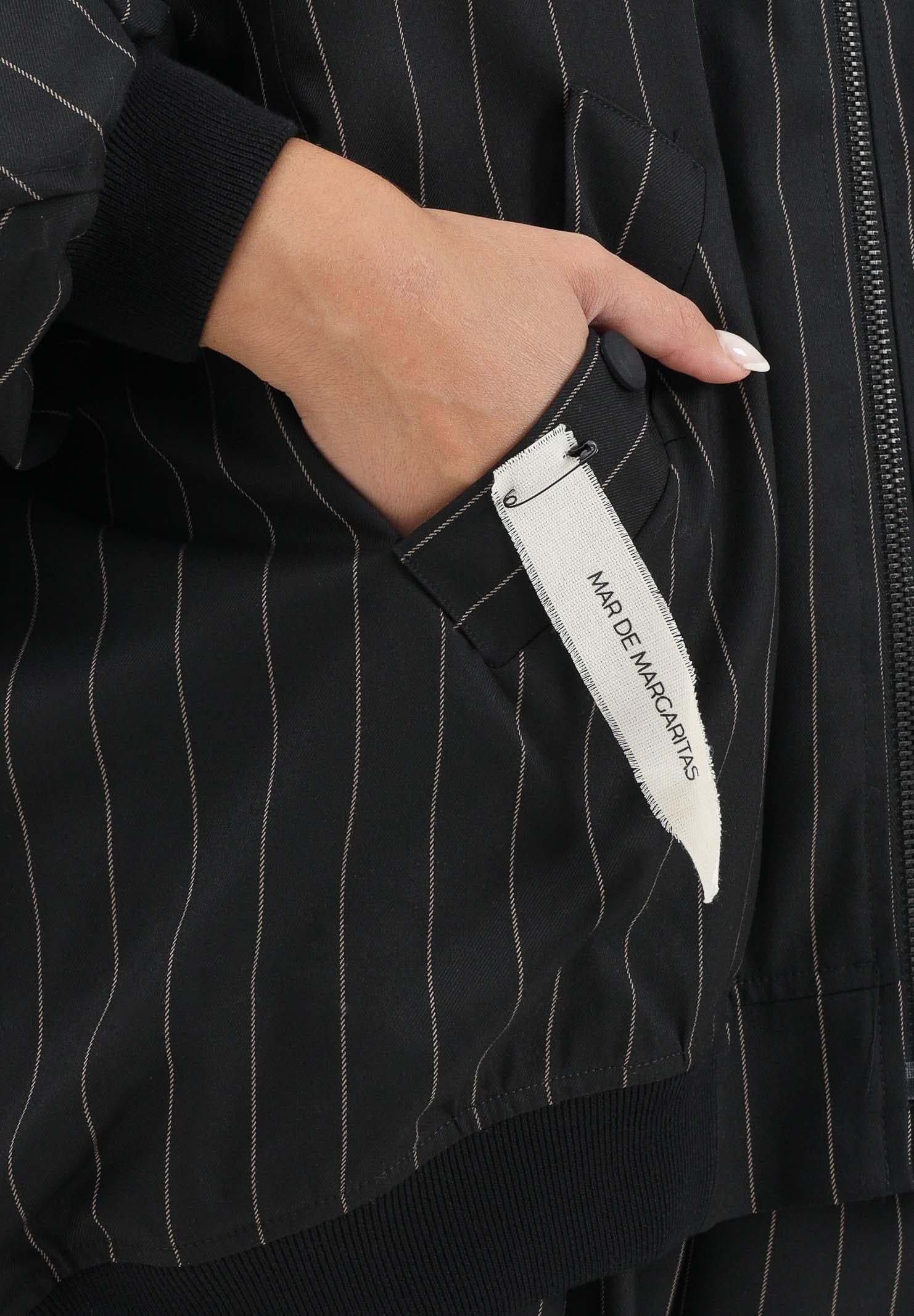 MAR DE MARGARITAS Bomber Raven nero da donna MMABW01391 NE01 Mar de margaritas