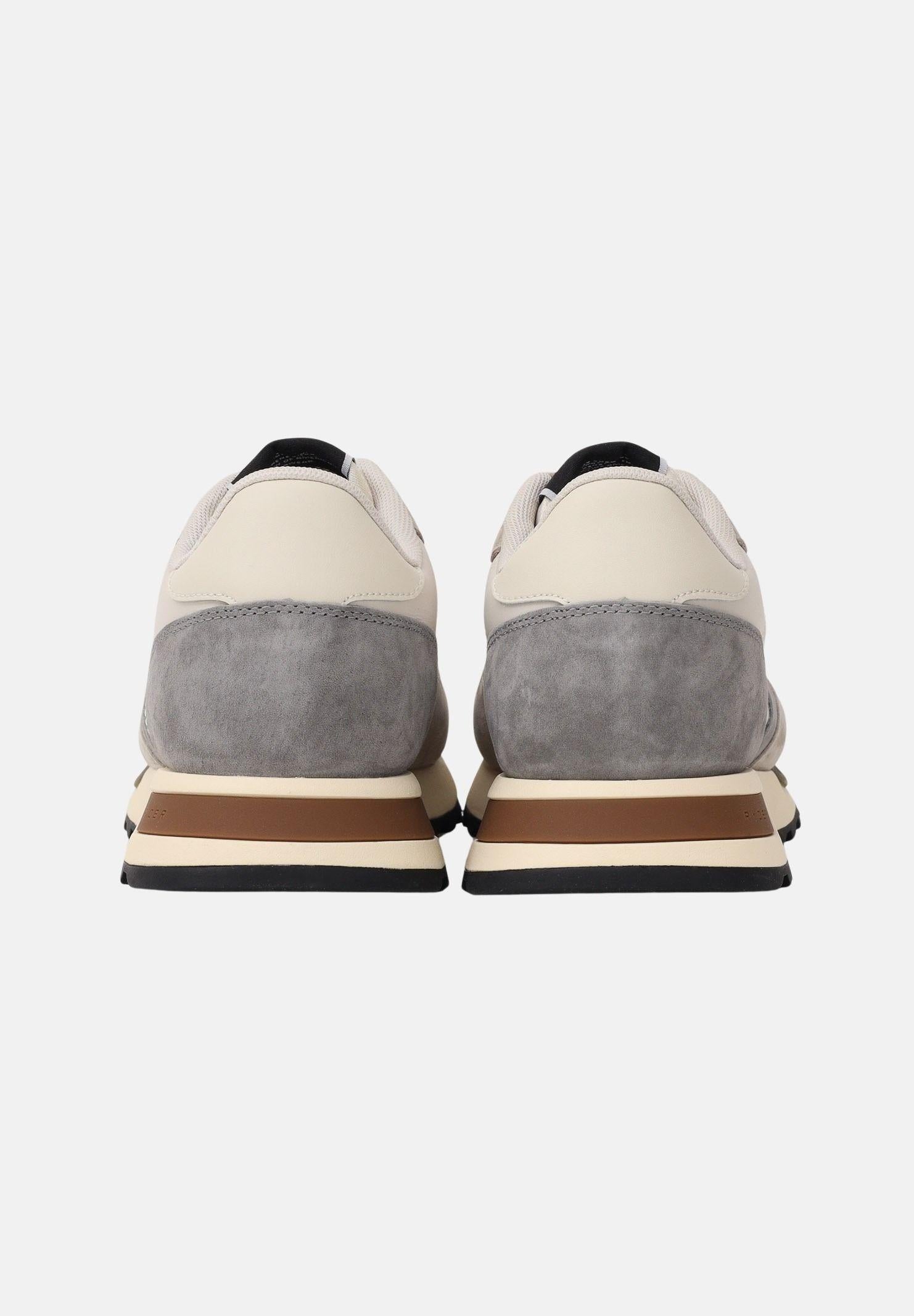 BLAUER Sneakers panna e grigie da uomo con logo S6RYDER01-NYS CRGR BLAUER
