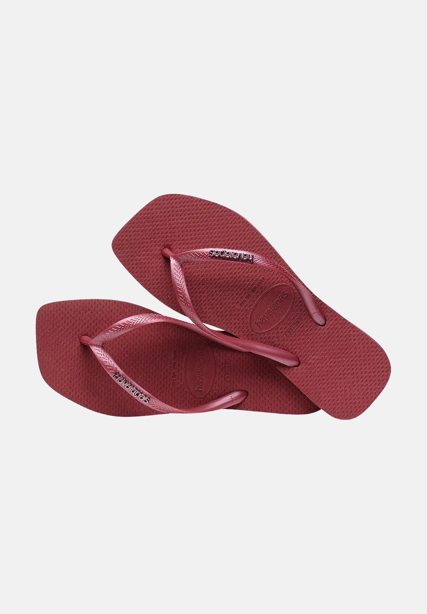 HAVAIANAS Infradito Havaianas Square Logo Metallic bordeaux da donna 4148257 9339 HAVAIANAS