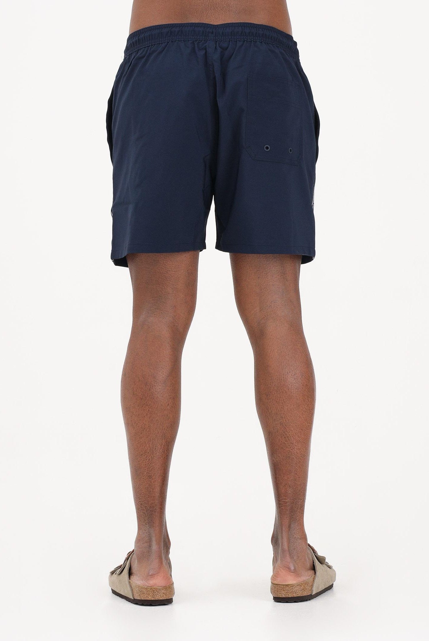 CALVIN KLEIN Shorts mare blu da uomo arricchito da banda laterale con logo LV00N61002 0PP CALVIN KLEIN