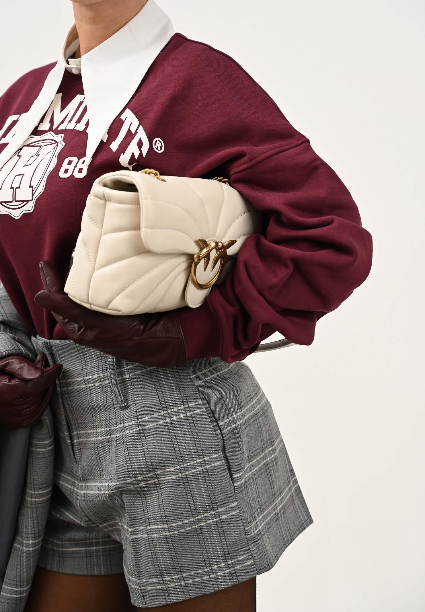 PINKO Borsa a tracolla Classic Love Bag Puff panna da donna 100038A1EX Z14Q PINKO