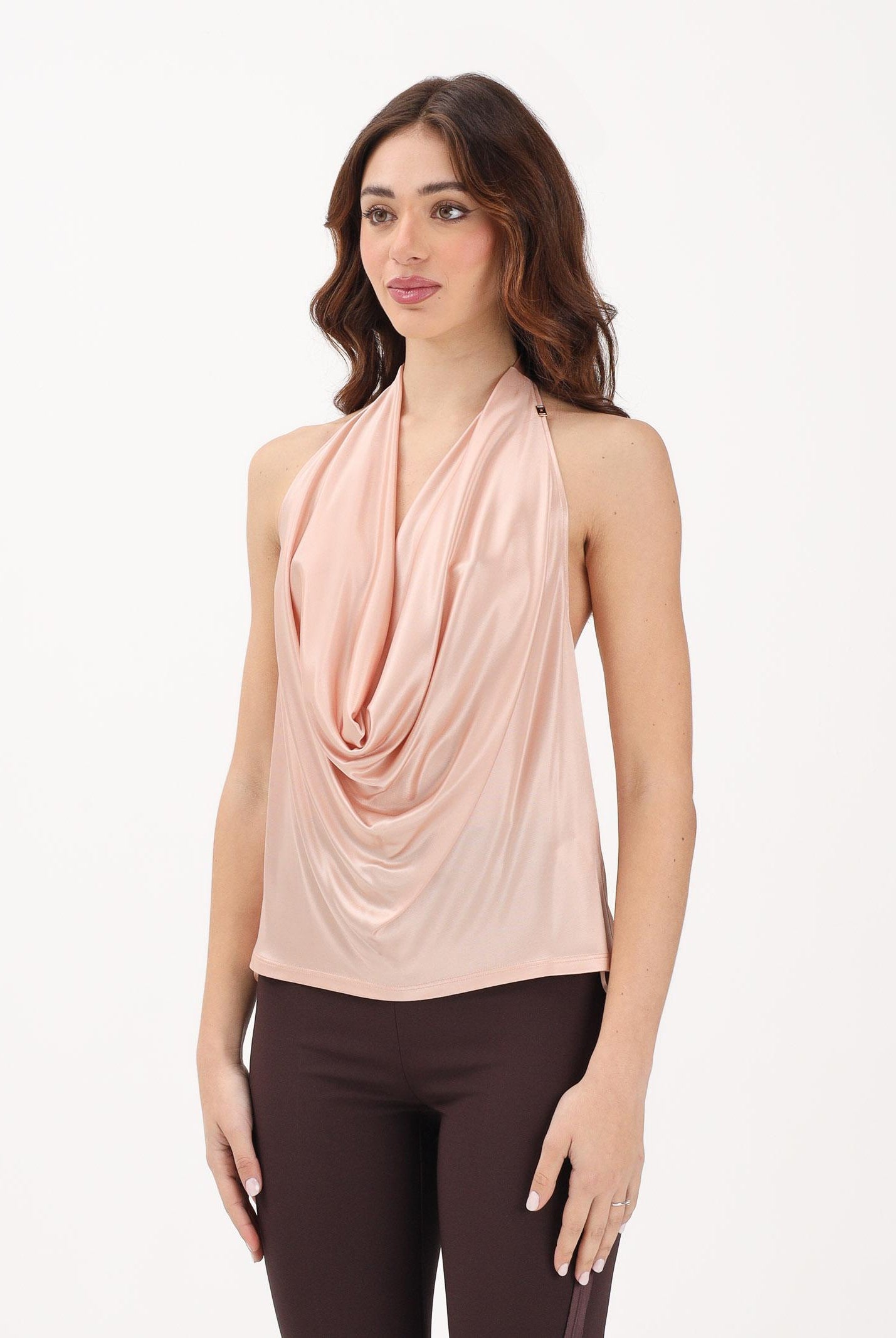 ELISABETTA FRANCHI Top rosa da donna con schiena scoperta CN00863E2 EA1 ELISABETTA FRANCHI