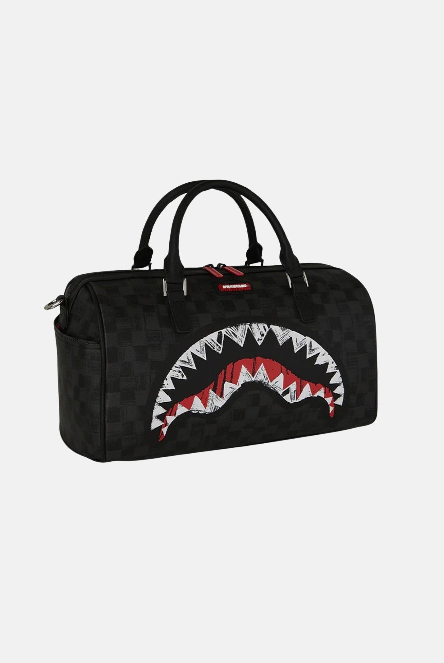 SPRAYGROUND Borsone SCRIBBLE SHARK MINI DUFFLE nero per uomo e donna 910D8347NSZ . SPRAYGROUND