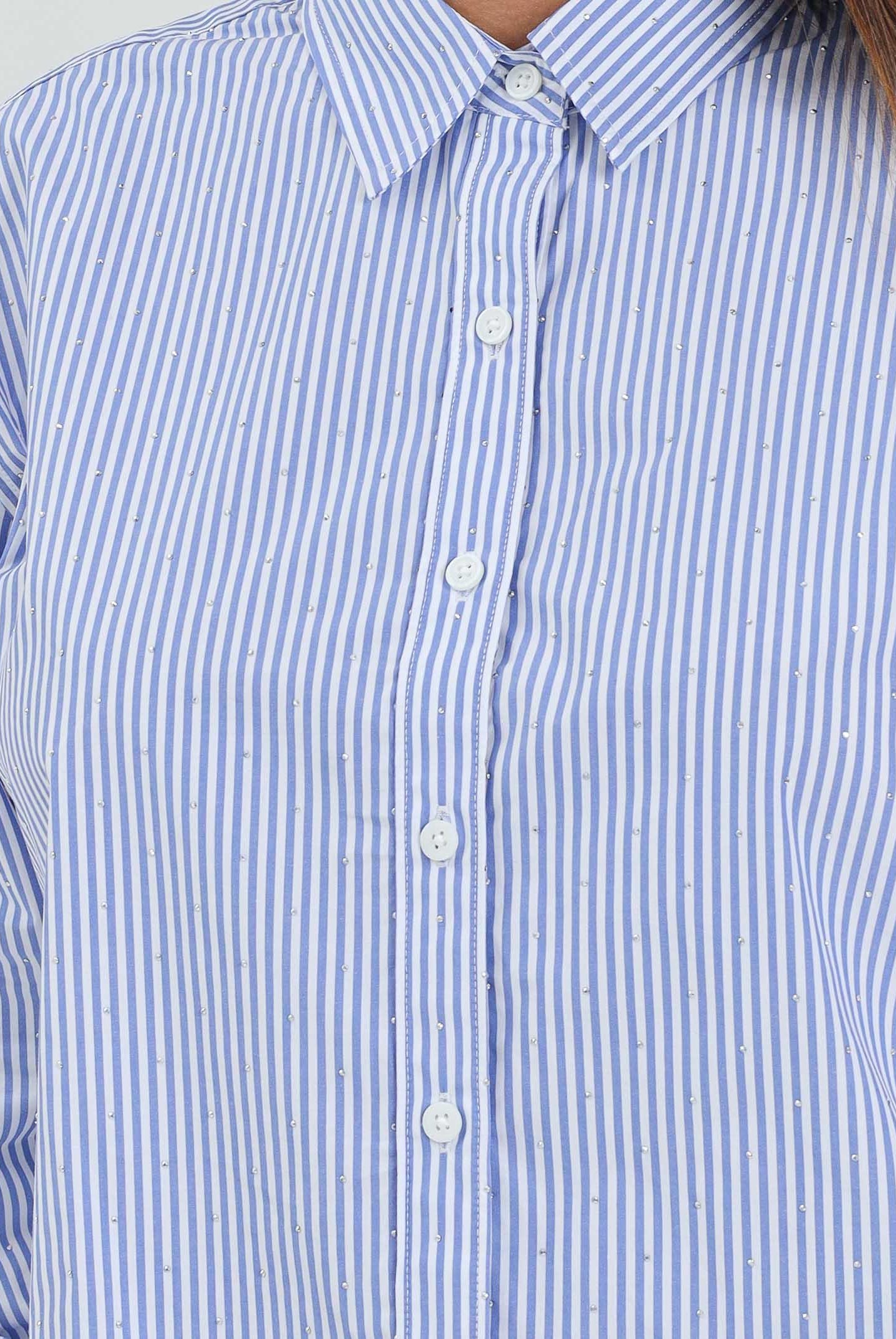 LEVI'S® Camicia a manica lunga Harlie con motivo a righe blu e bianche da donna 003P2-0003 . LEVI'S®