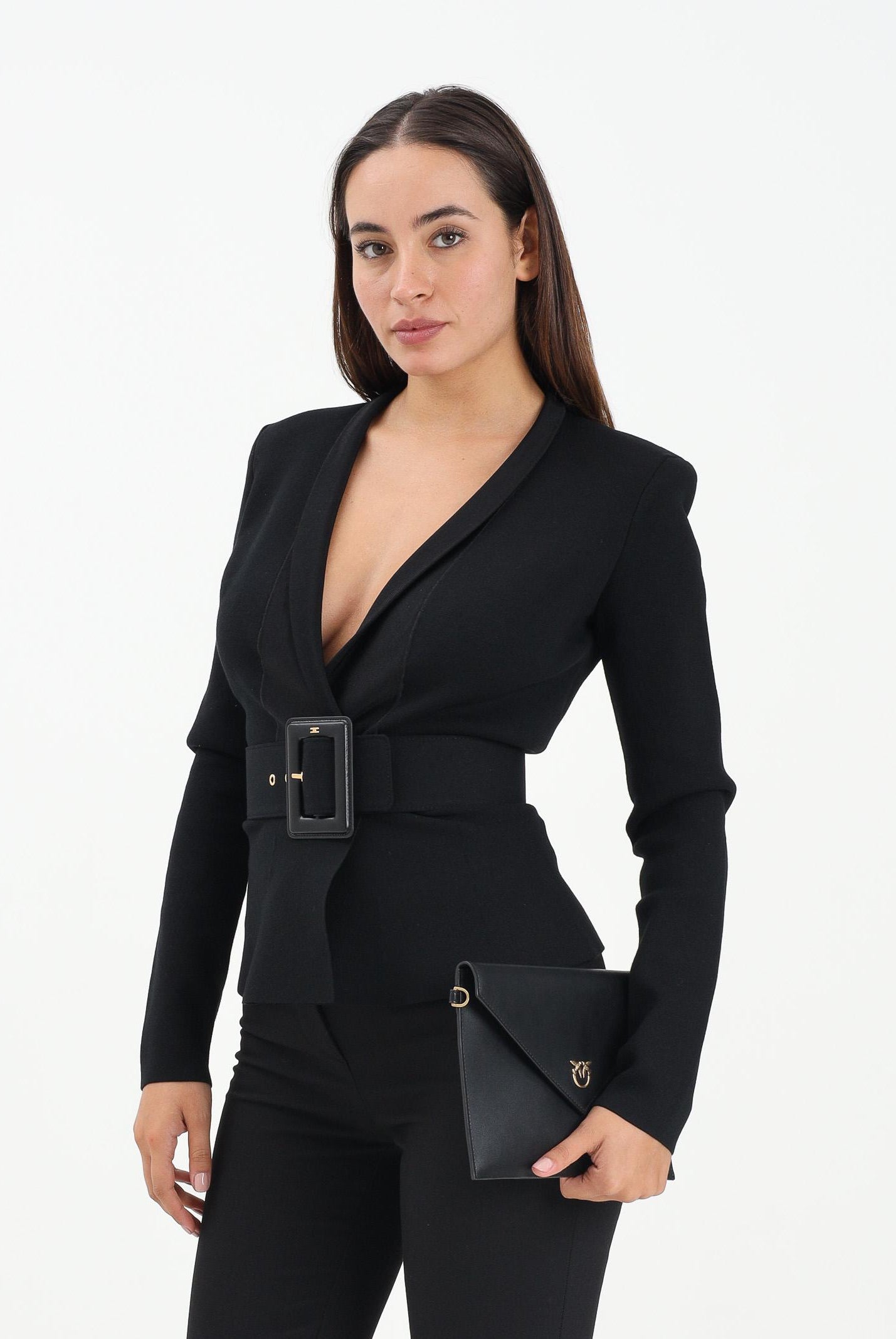 ELISABETTA FRANCHI Cardigan nero da donna MK48S57E2 110 ELISABETTA FRANCHI