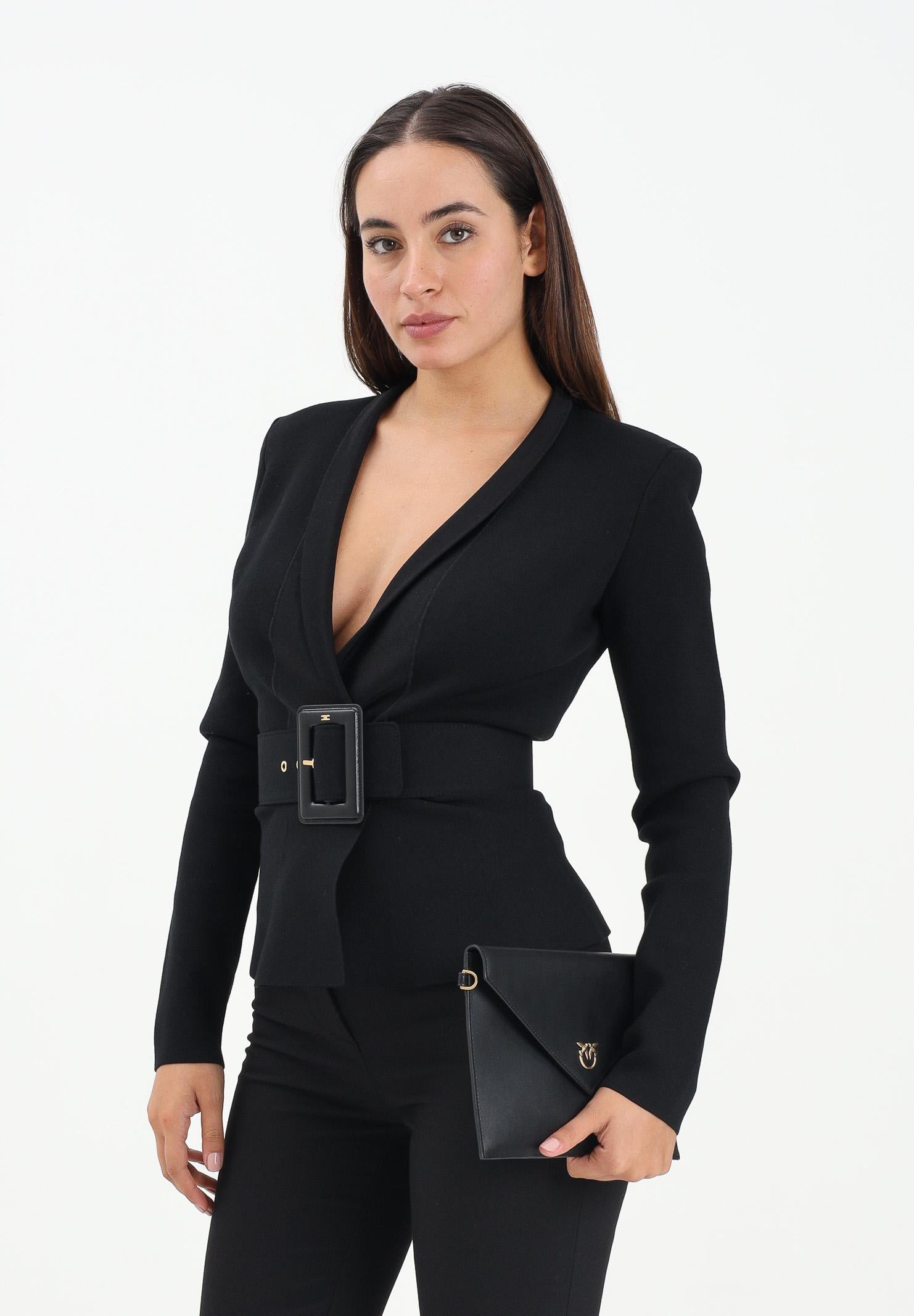 ELISABETTA FRANCHI Cardigan nero da donna MK48S57E2 110 ELISABETTA FRANCHI