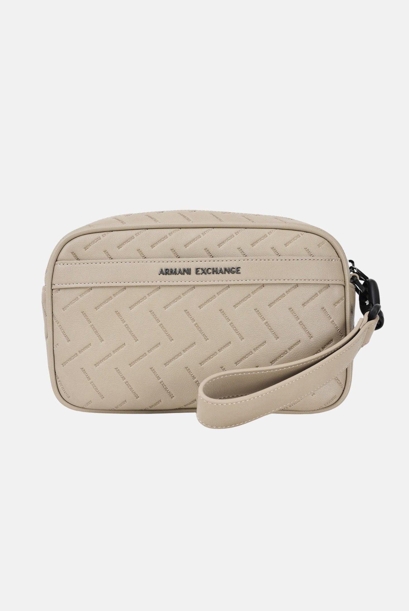 ARMANI EXCHANGE Pochette beige da uomo con logo all-over XM002600AF22652 U6229 ARMANI EXCHANGE