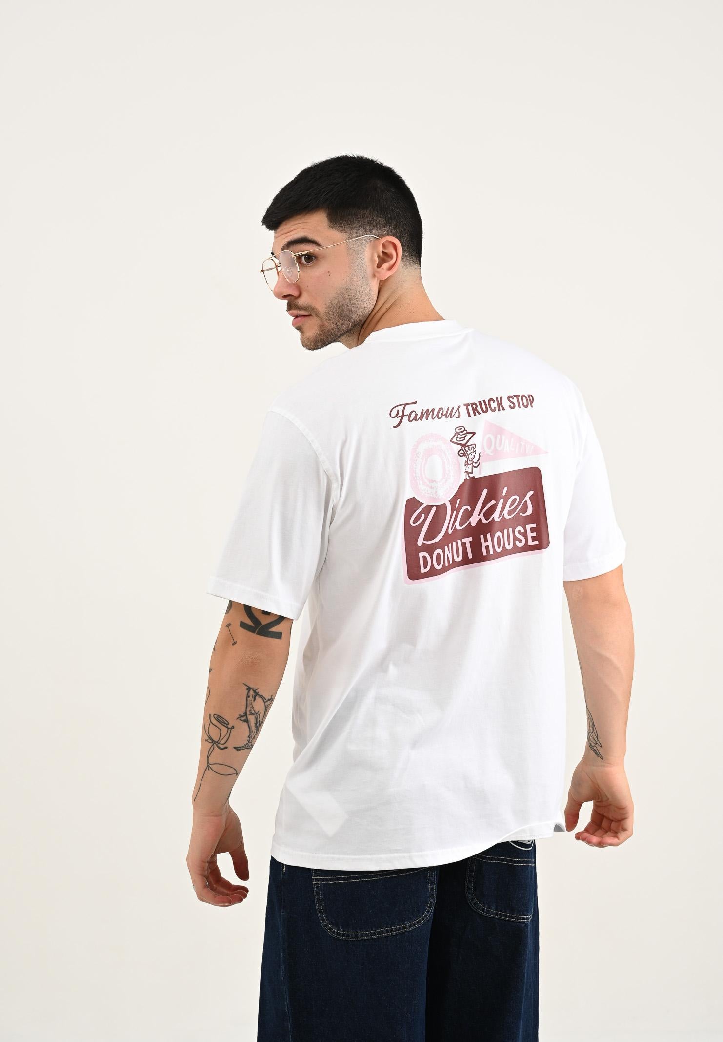 DICKIES T-shirt manica corta Donut House bianca da uomo DK0A87QN0WH1 DIckies