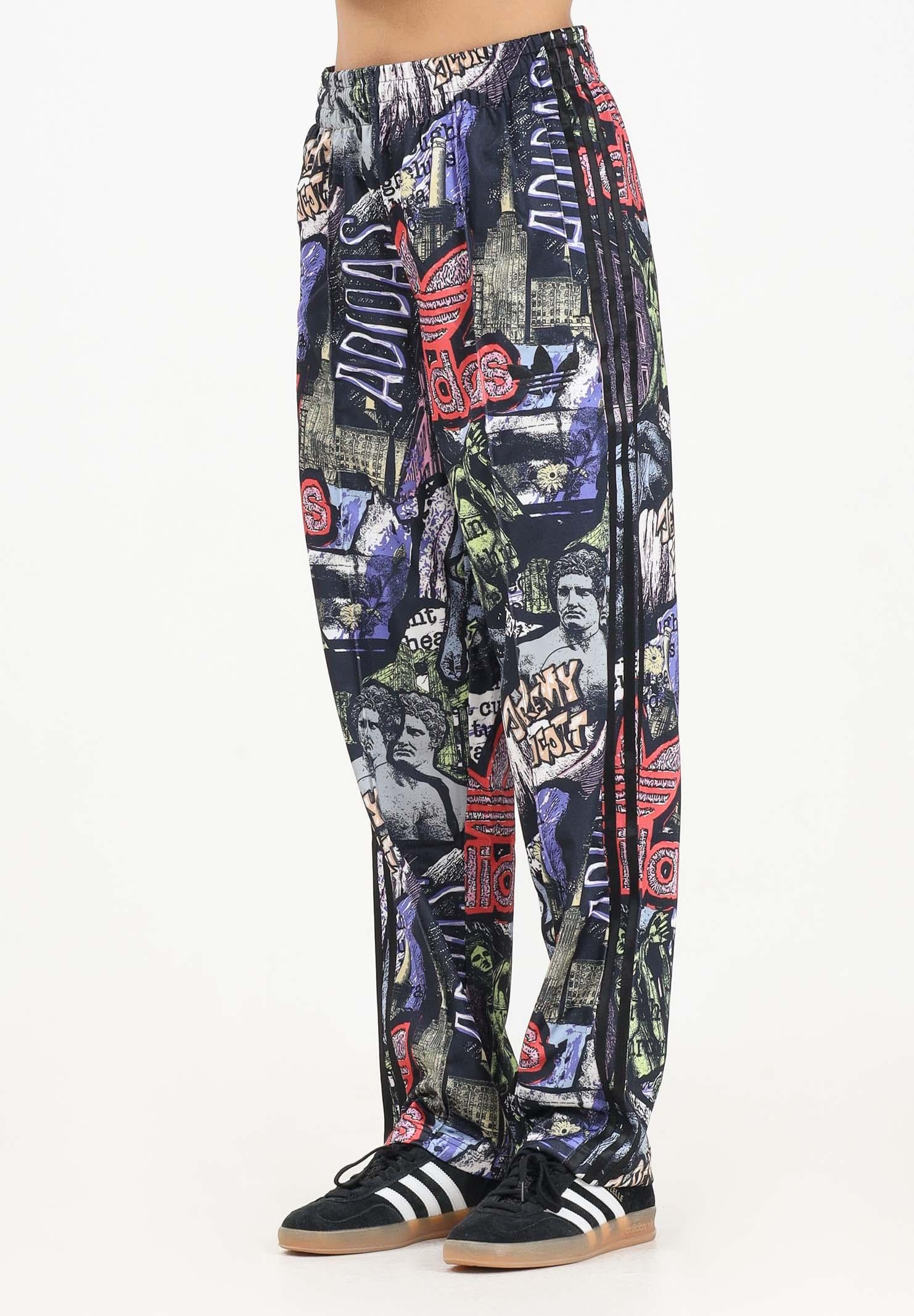 ADIDAS ORIGINALS Pantalone sportivo adidas X Jeremy Scott Pride AOP nero da donna JY2021 ADIDAS ORIGINALS