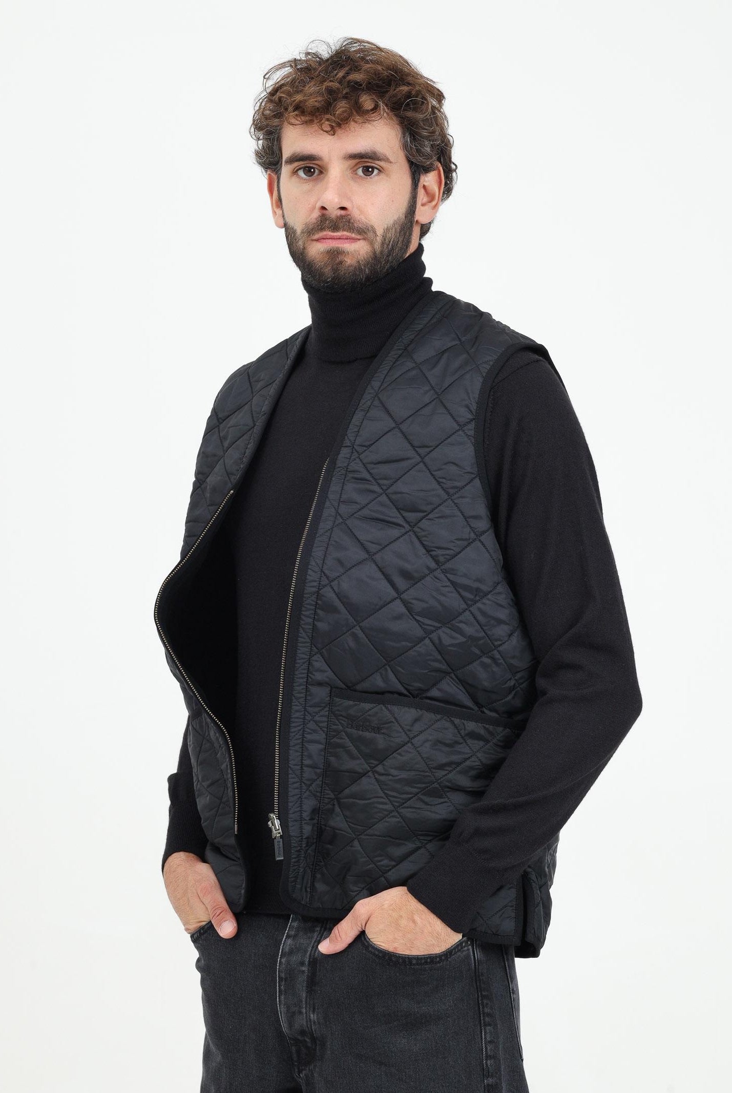 BARBOUR Giubbotto smanicato / fodera nero da uomo 242-MLI0002MLI BK91 BARBOUR