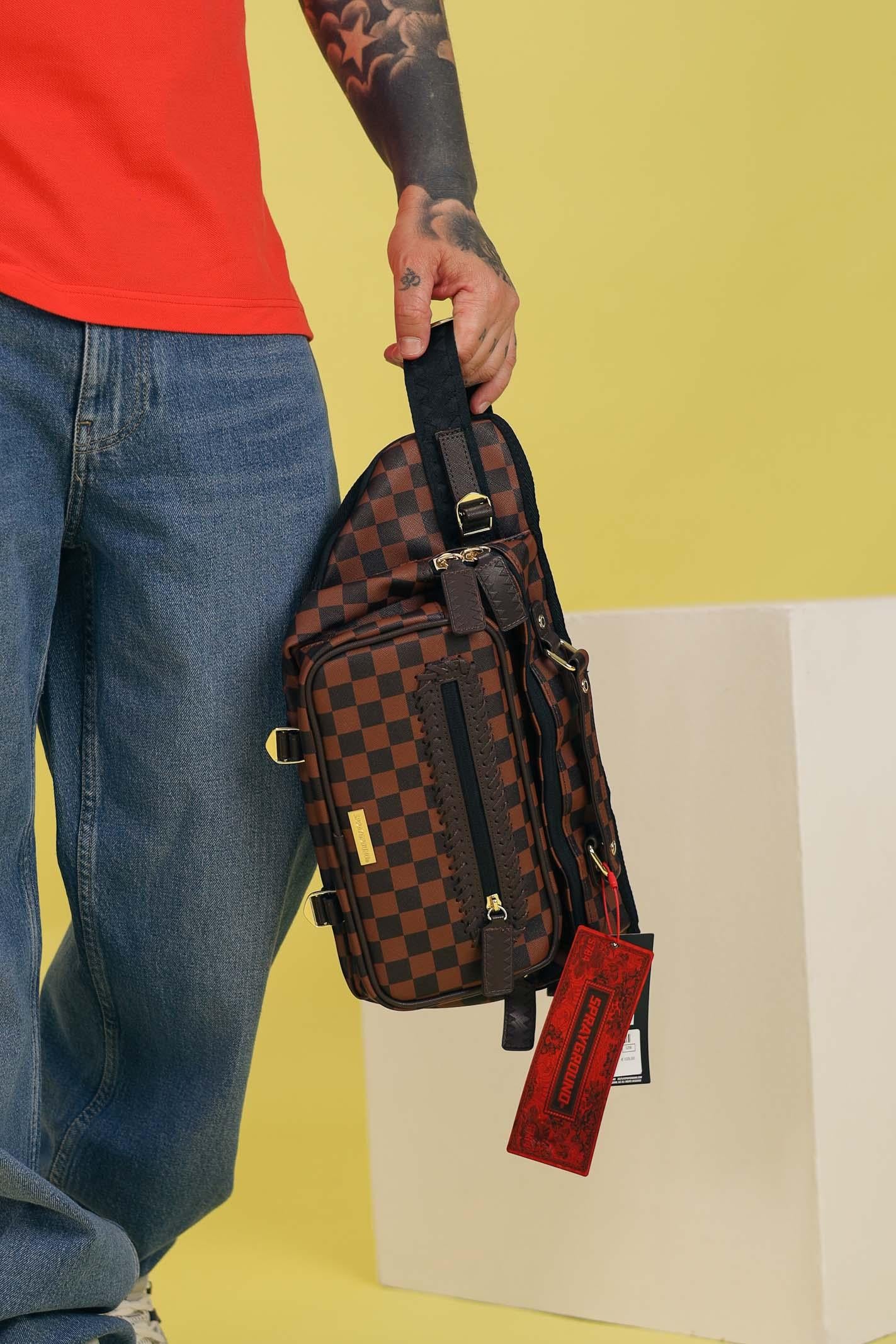 Marsupio FROM PARIS WITH LOVE CARGO CROSSBODY marrone per uomo e donna 910B6834NSZ SPRAYGROUND