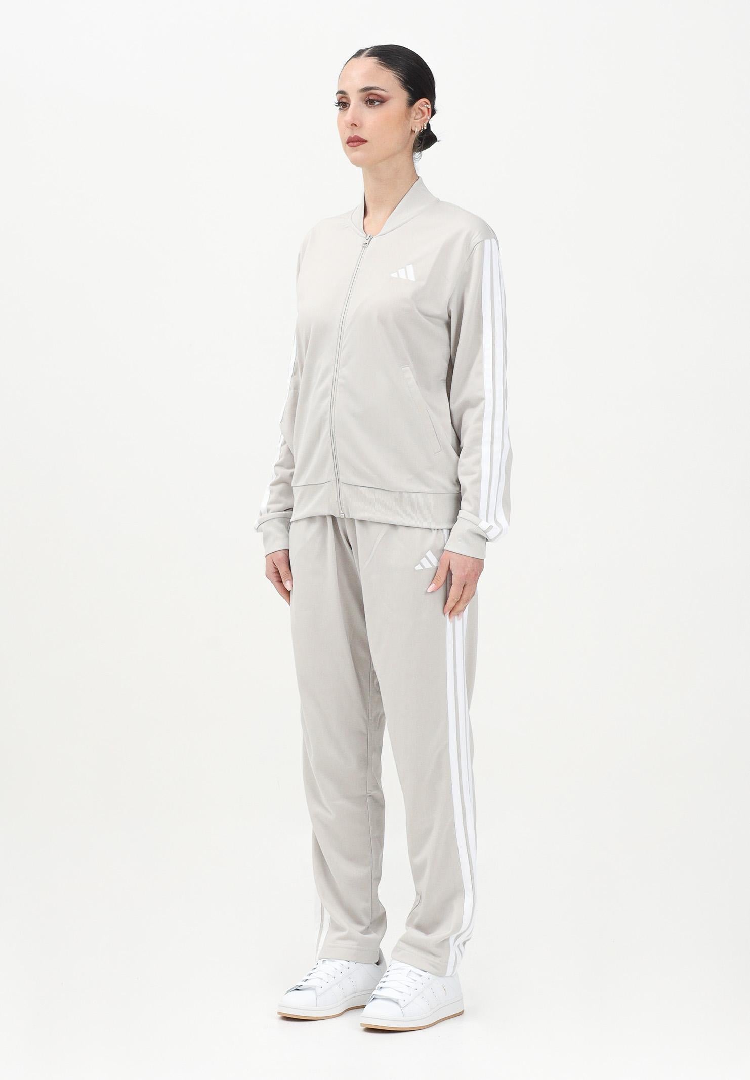 ADIDAS PERFORMANCE Tuta sportiva Essentials 3-Stripes beige chiaro da donna JD2686 ADIDAS PERFORMANCE