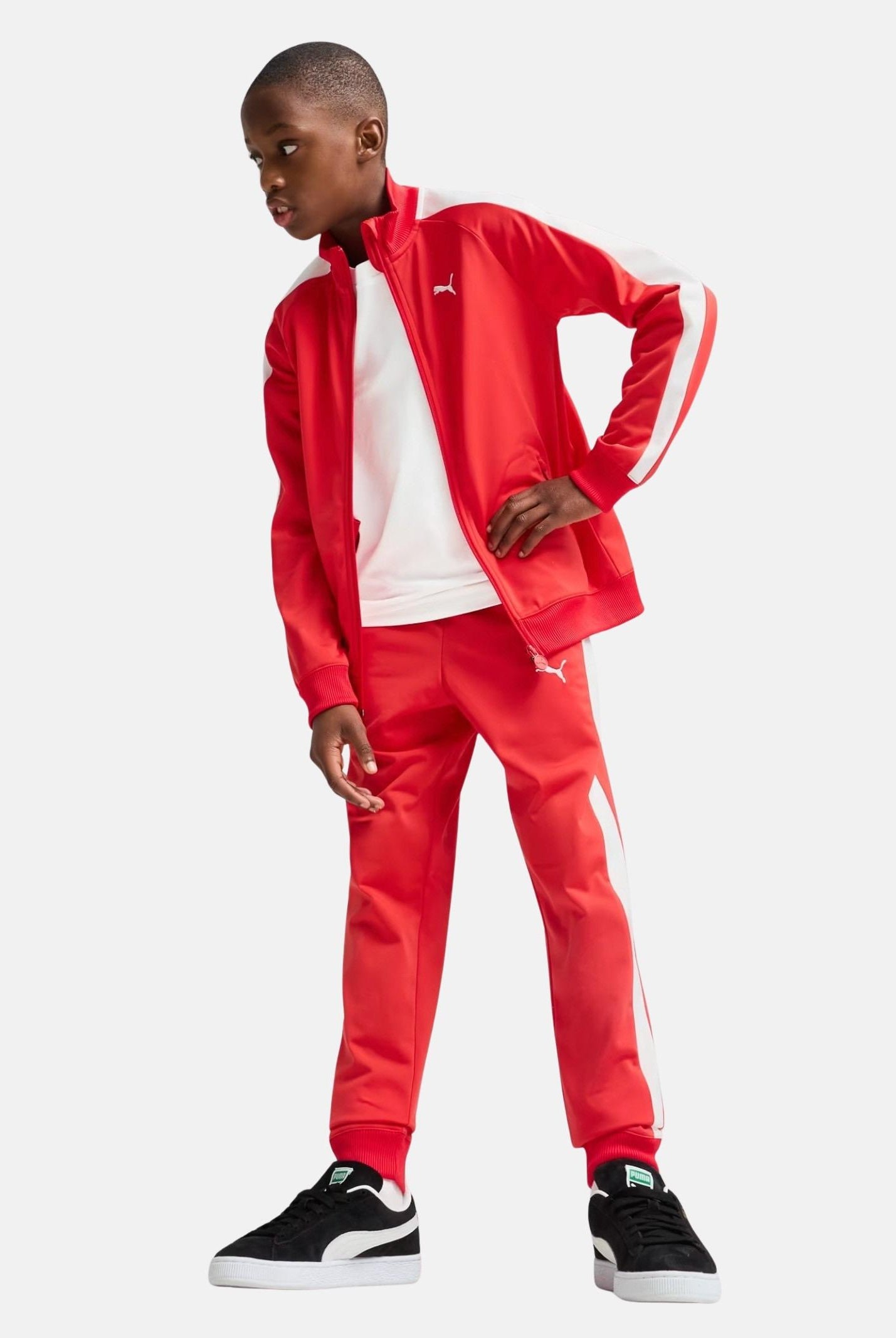 PUMA Tuta T7 ALWAYS ON rossa per bambino e bambina 633777 11 PUMA