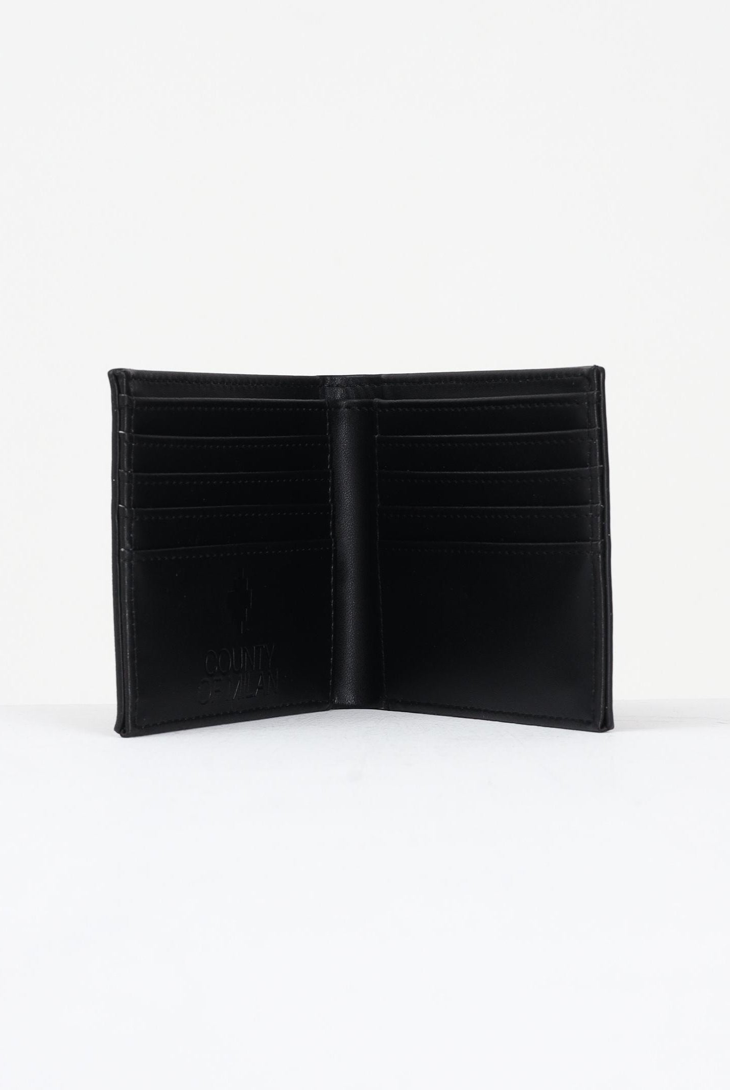 MARCELO BURLON COUNTY OF MILAN Portafogli nero da uomo con stampa COMAF250178 MARCELO BURLON COUNTY OF MILAN