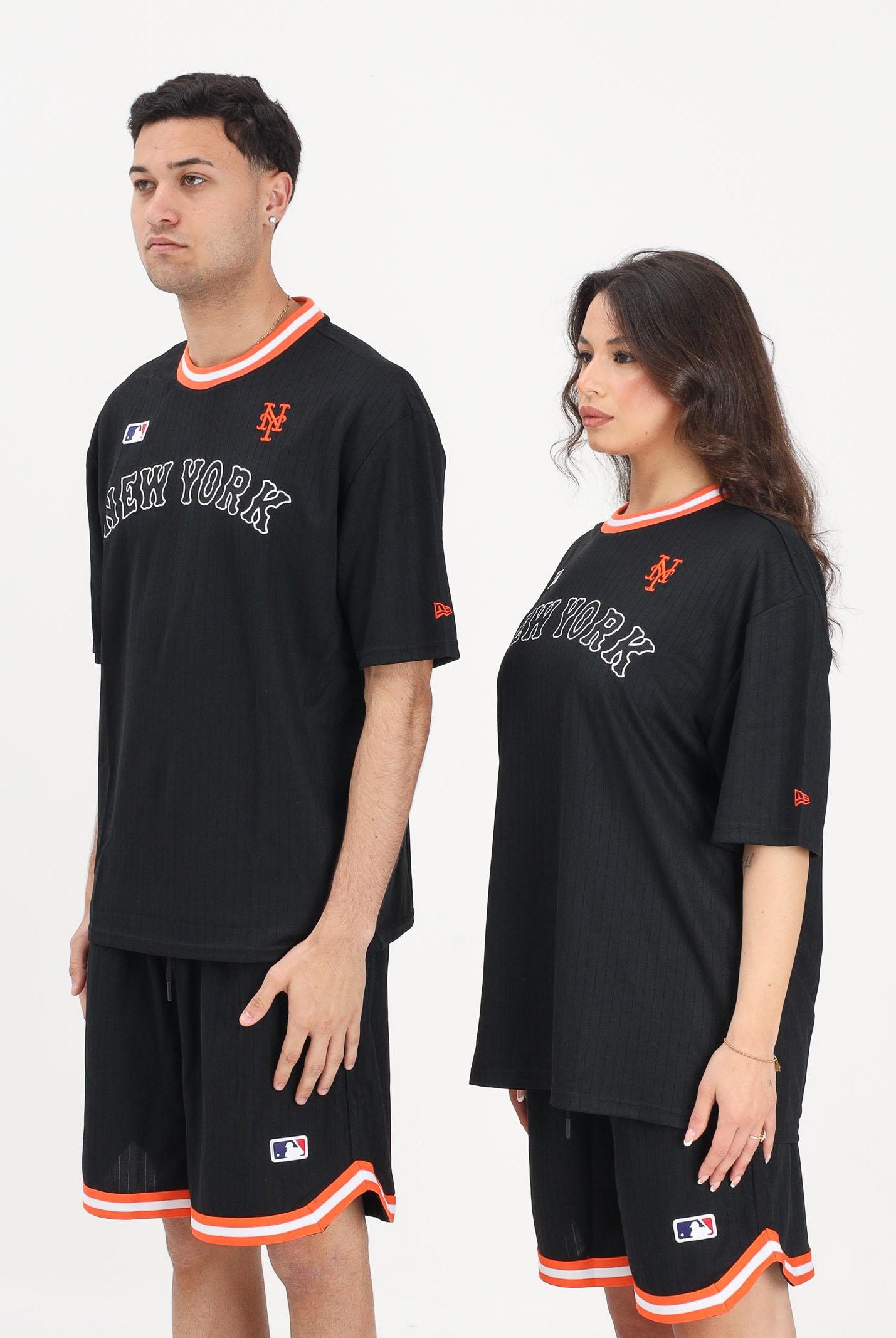 NEW ERA T-shirt a manica corta New York Mets e logo MLB Arch nera per uomo e donna 60856159 . NEW ERA