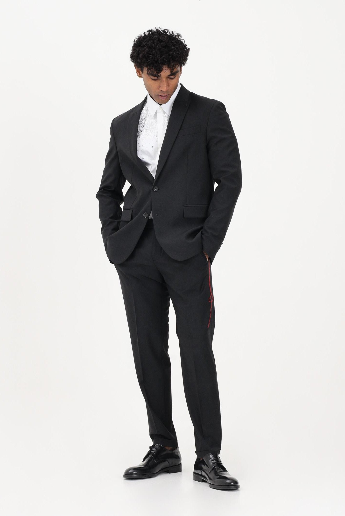 PATRIZIA PEPE Pantalone elegante nero da uomo 5PA429A1WK K102 PATRIZIA PEPE