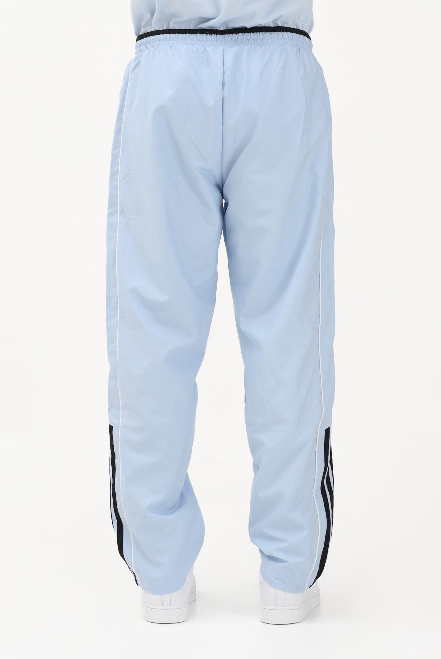 ADIDAS ORIGINALS Pantalone sportivo HALF STRIPES celeste da uomo KE2165 . ADIDAS ORIGINALS