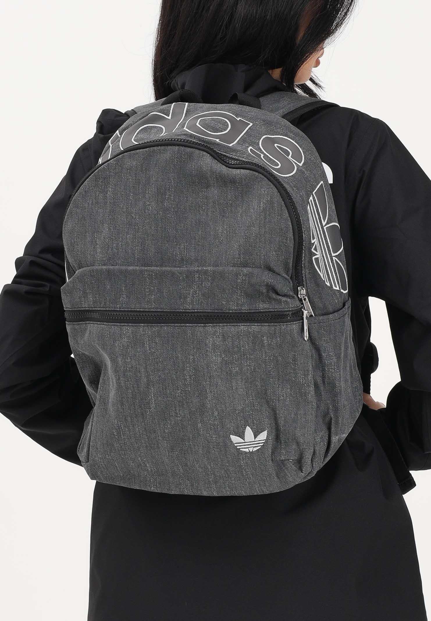 ADIDAS ORIGINALS Zaino CL Backpack Washed Effect nero per uomo e donna KC8648 . ADIDAS ORIGINALS