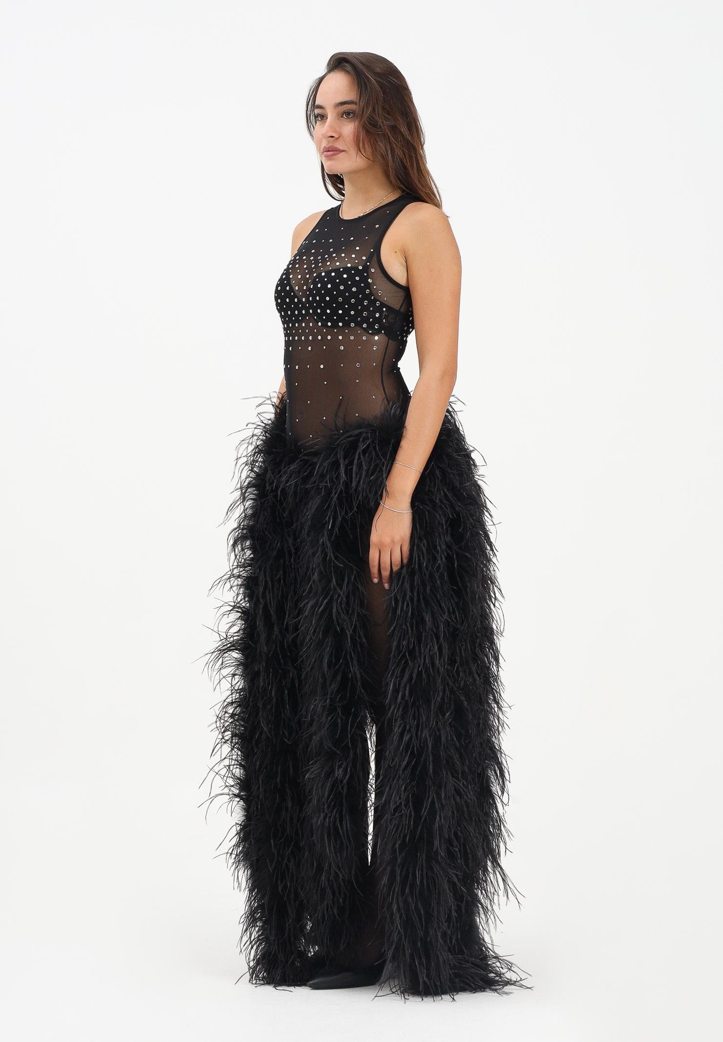 ALMA SANCHEZ Abito lungo Balco nero da donna AS2526068RT 999 ALMA SANCHEZ