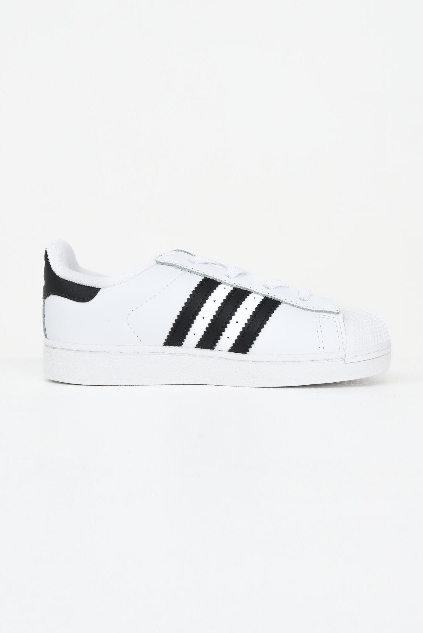ADIDAS ORIGINALS Sneakers Superstar II Elastic Lace bianche e nere da neonato JH9984 . ADIDAS ORIGINALS