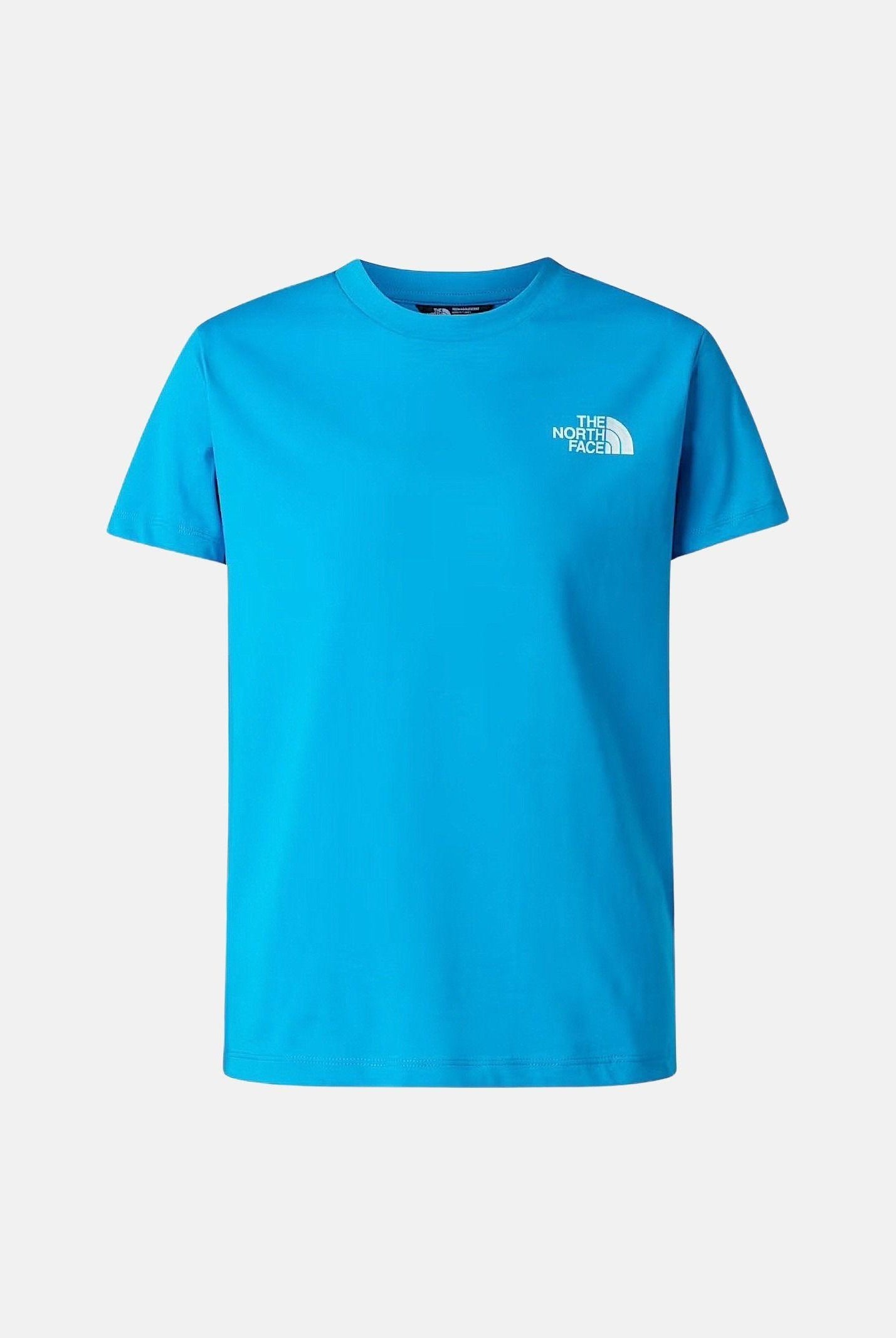 THE NORTH FACE T-shirt a manica corta Box NSE azzurra per bambino e bambina NF0A8EFND7R1 . THE NORTH FACE