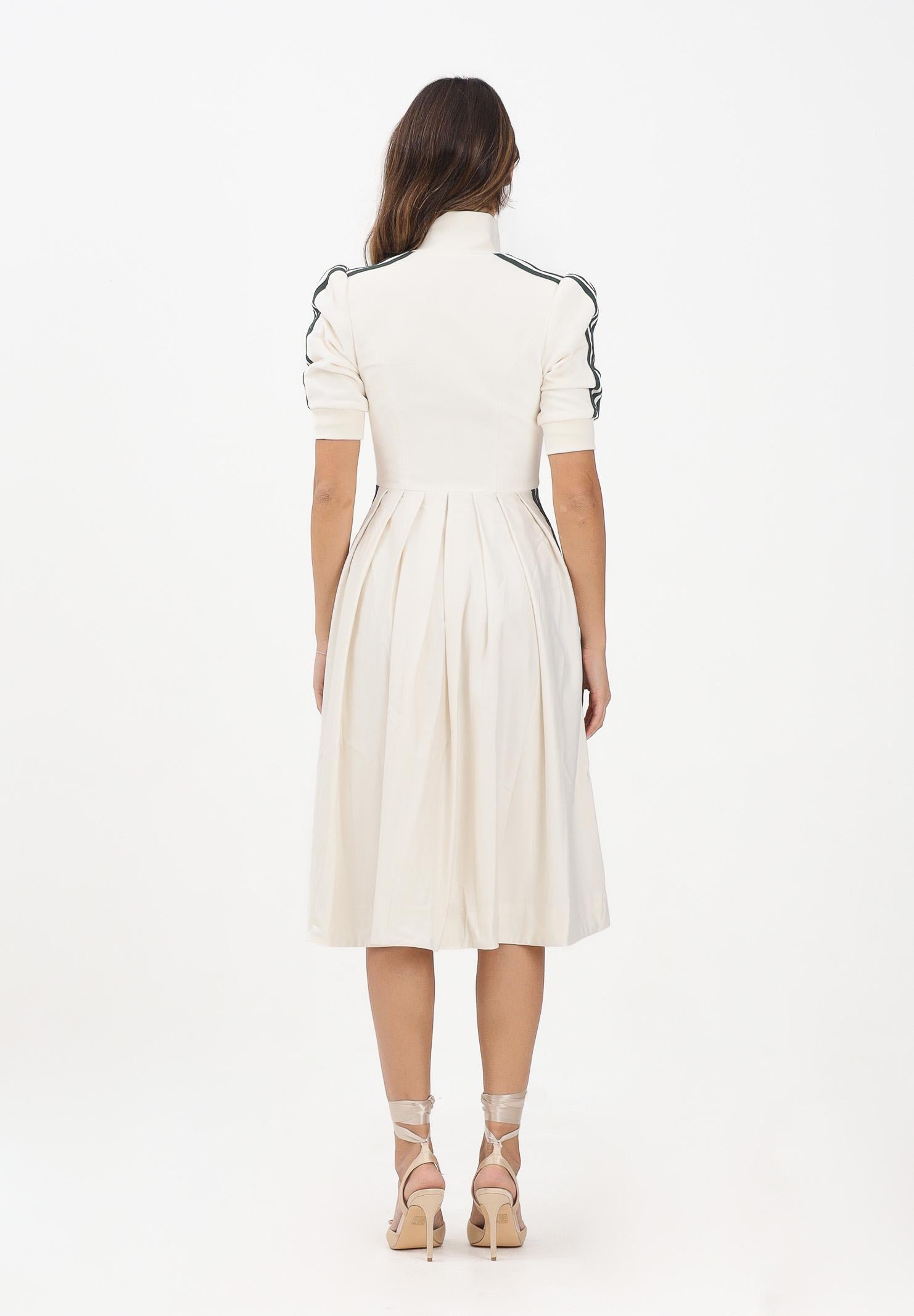ADIDAS ORIGINALS Abito midi DIRNDL panna da donna KF2301 . ADIDAS ORIGINALS