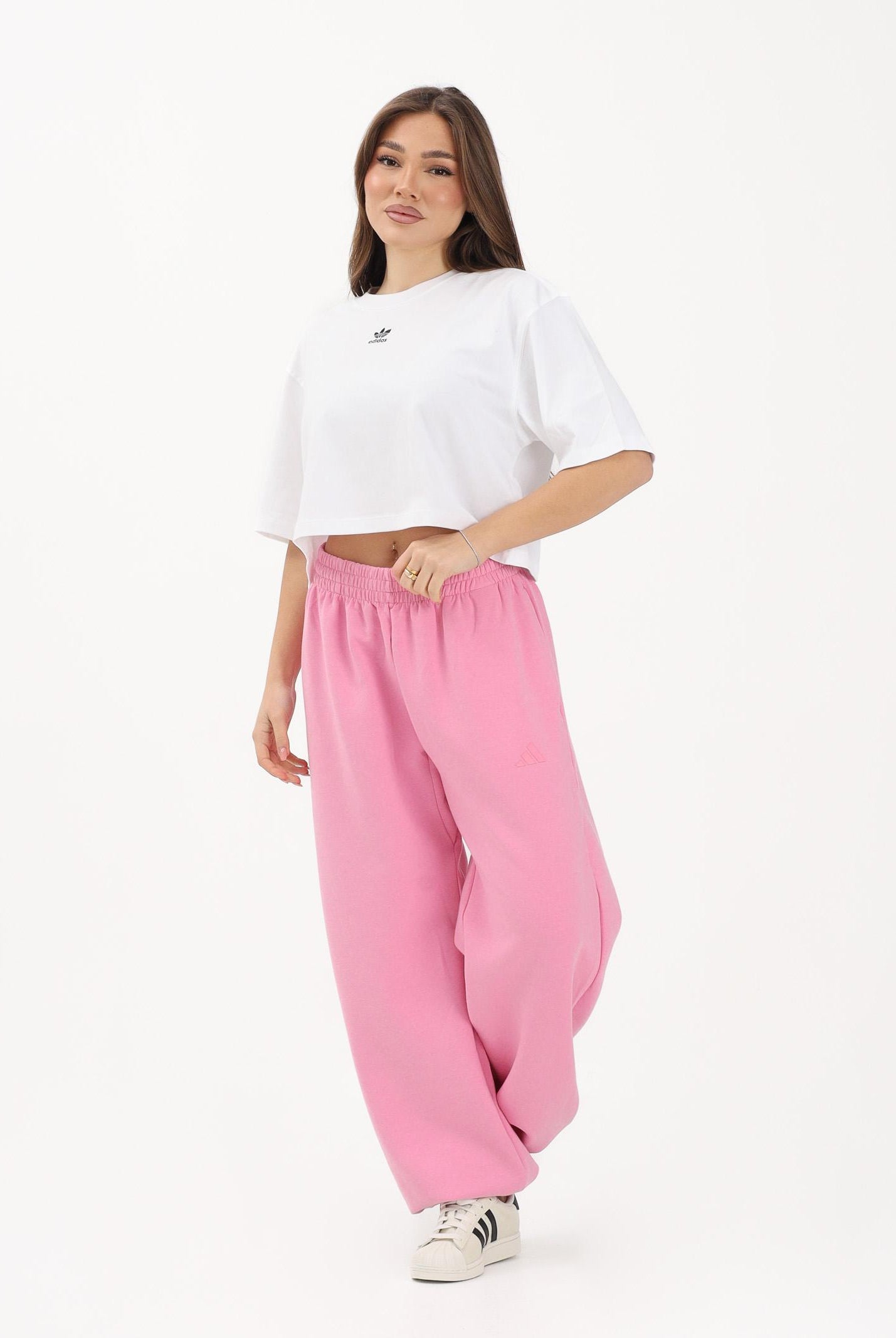 ADIDAS PERFORMANCE Pantalone sportivo Soft Lux Loose rosa da donna KA7019 . ADIDAS PERFORMANCE