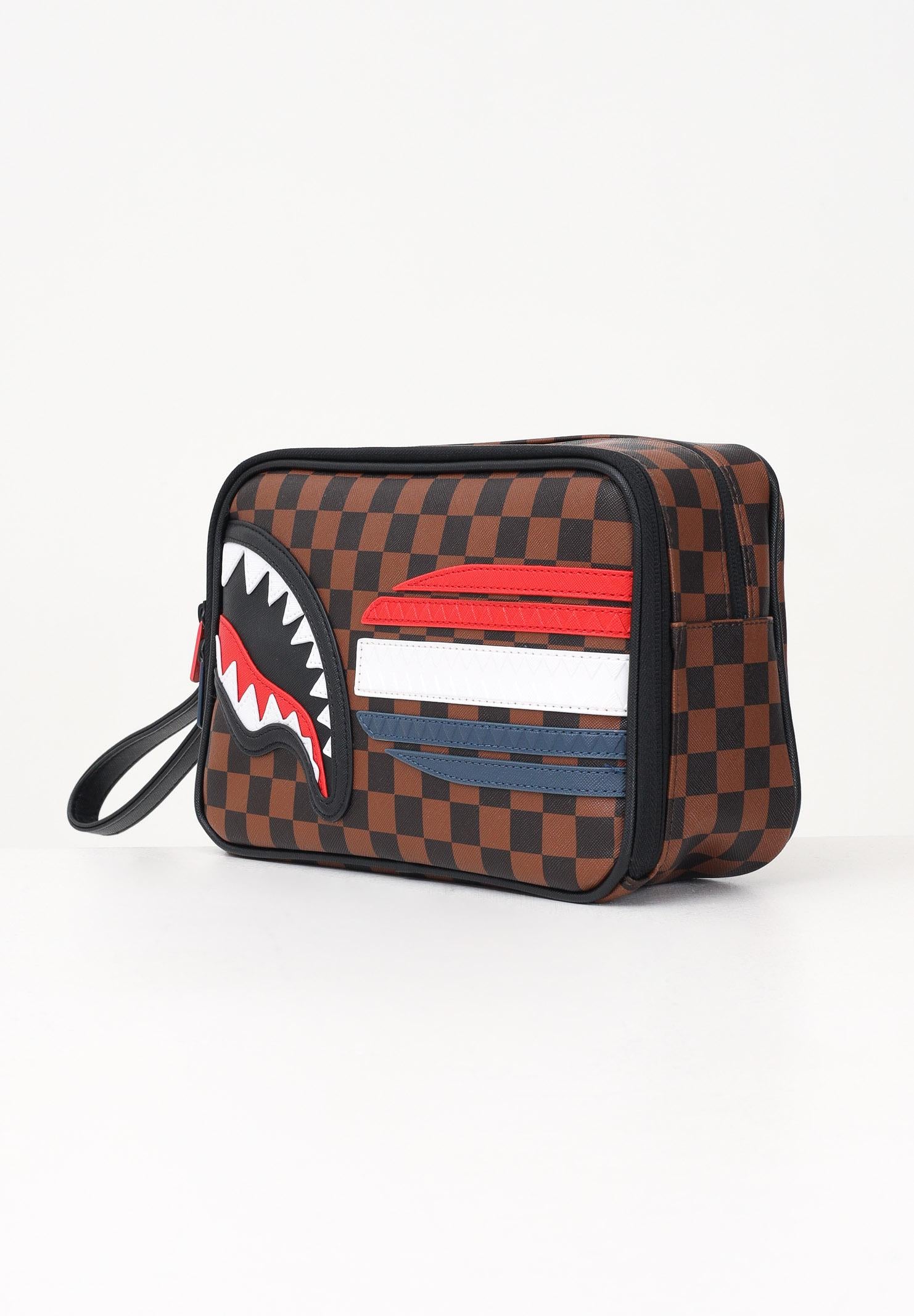 SPRAYGROUND Pochette MACHINE FRANCAISE marrone per uomo e donna 910B7492NSZ SPRAYGROUND