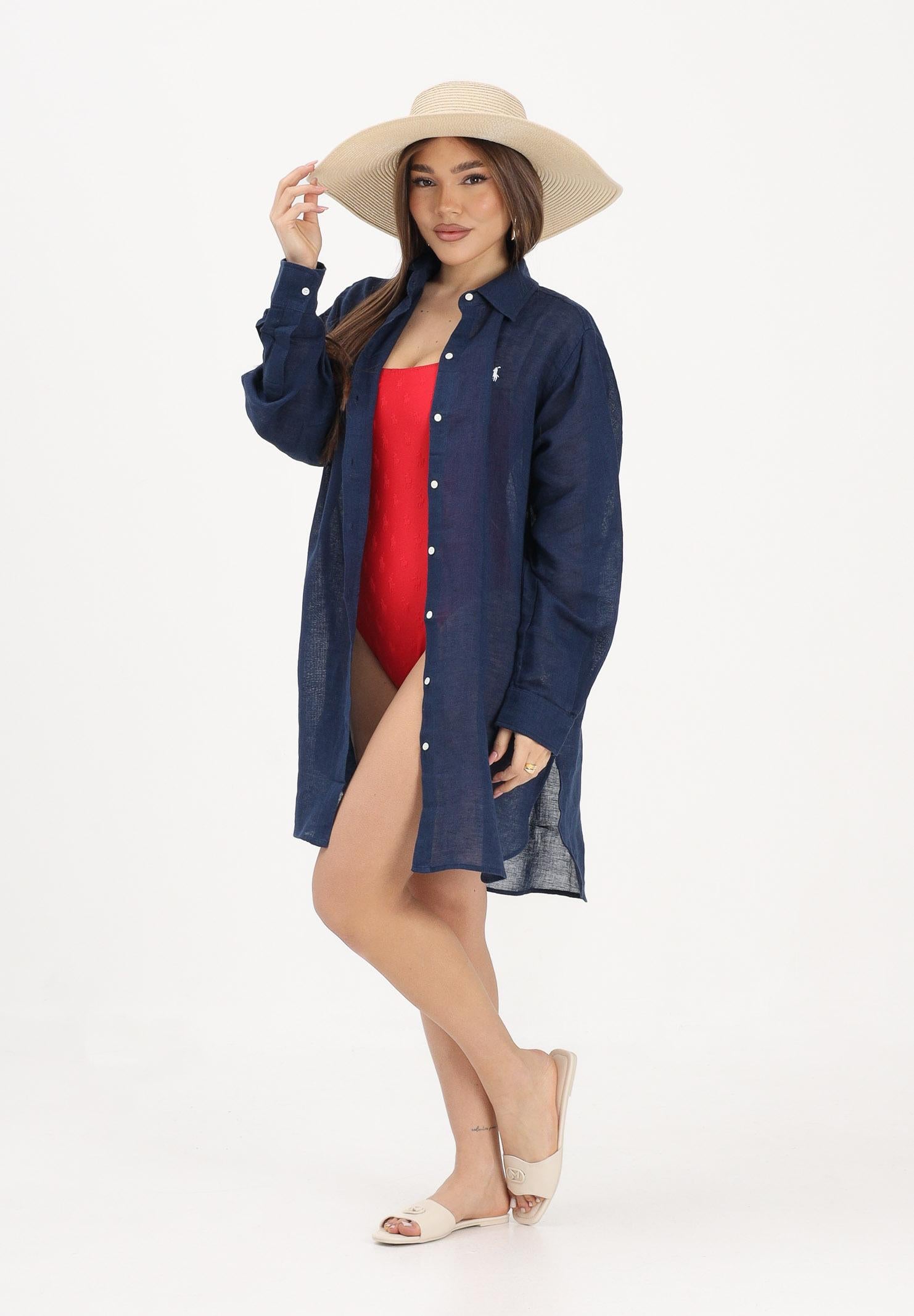 RALPH LAUREN Abito chemisier blu da donna 21564377 NA RALPH LAUREN