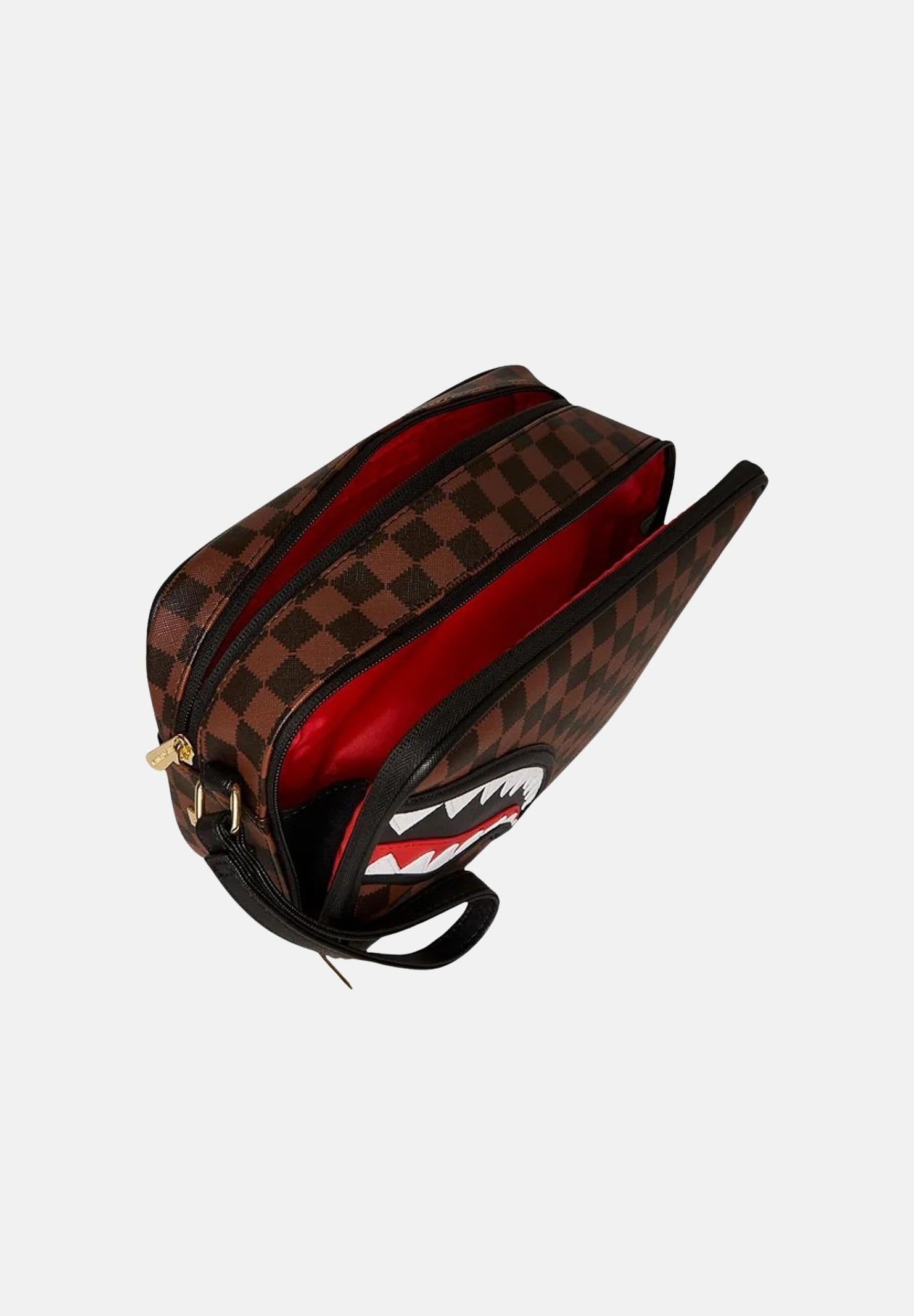 SPRAYGROUND Pochette Sawtooth Sharks In Paris marrone per uomo e donna 910B7840NSZ . SPRAYGROUND