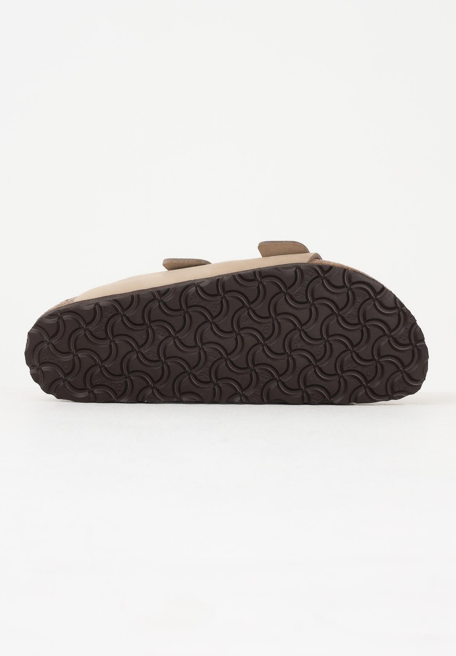 BIRKENSTOCK Ciabatte Arizona plantare morbido beige per uomo e donna 1019016 . BIRKENSTOCK