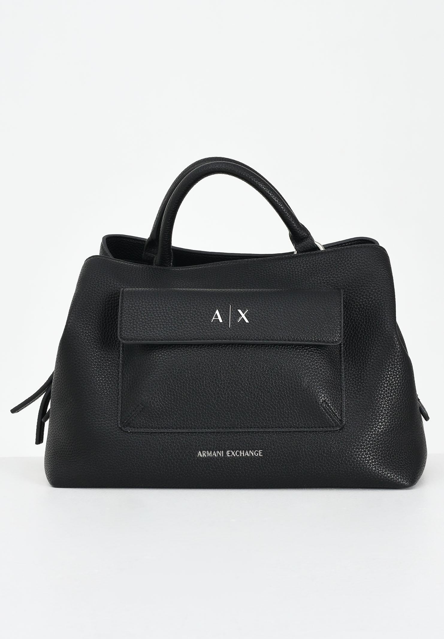 ARMANI EXCHANGE Borsa a mano nera da donna con logo XW001545AF17019 UC001 ARMANI EXCHANGE