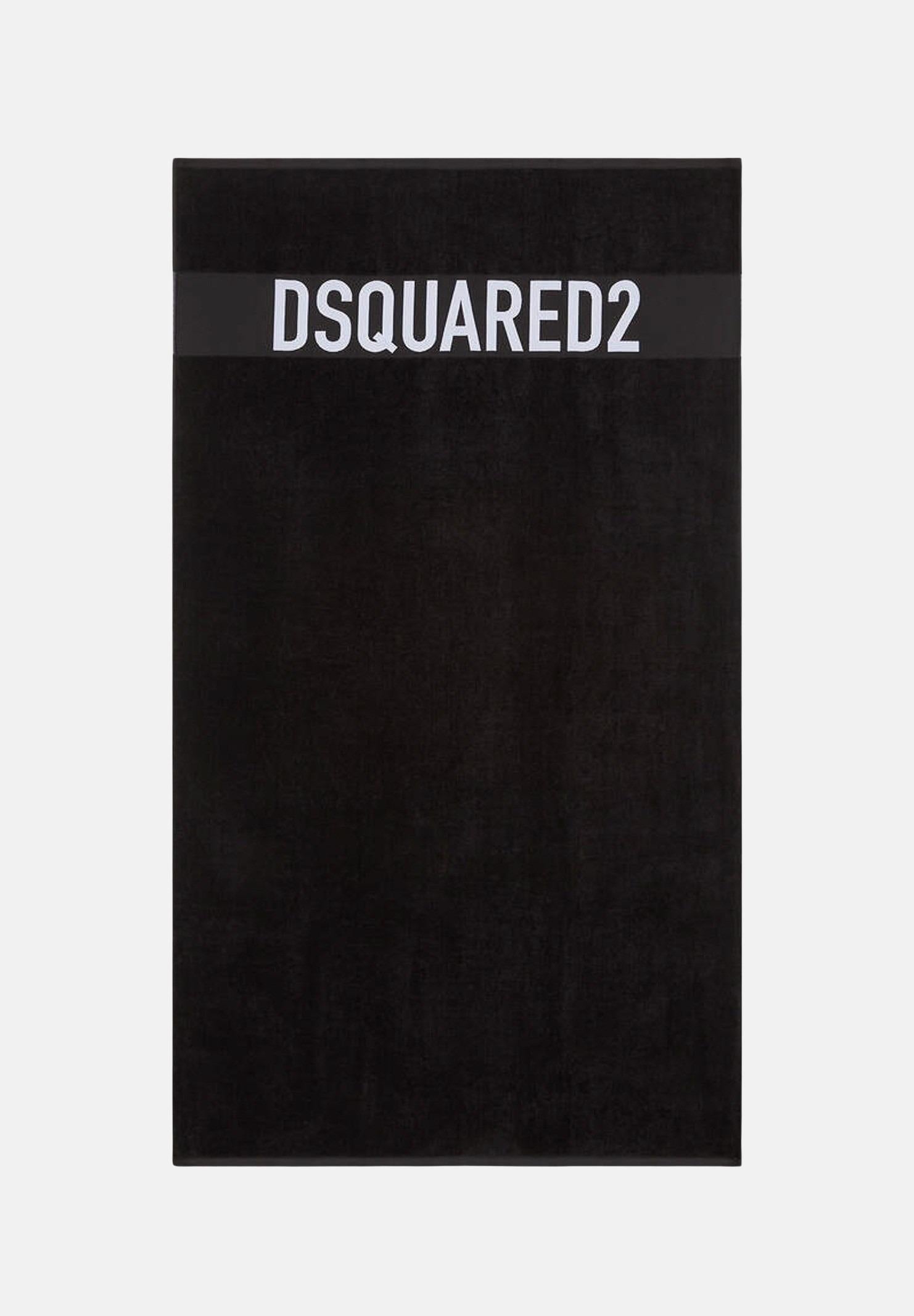 DSQUARED2 Telo mare nero per uomo e donna con logo D7P005980 010 DSQUARED2