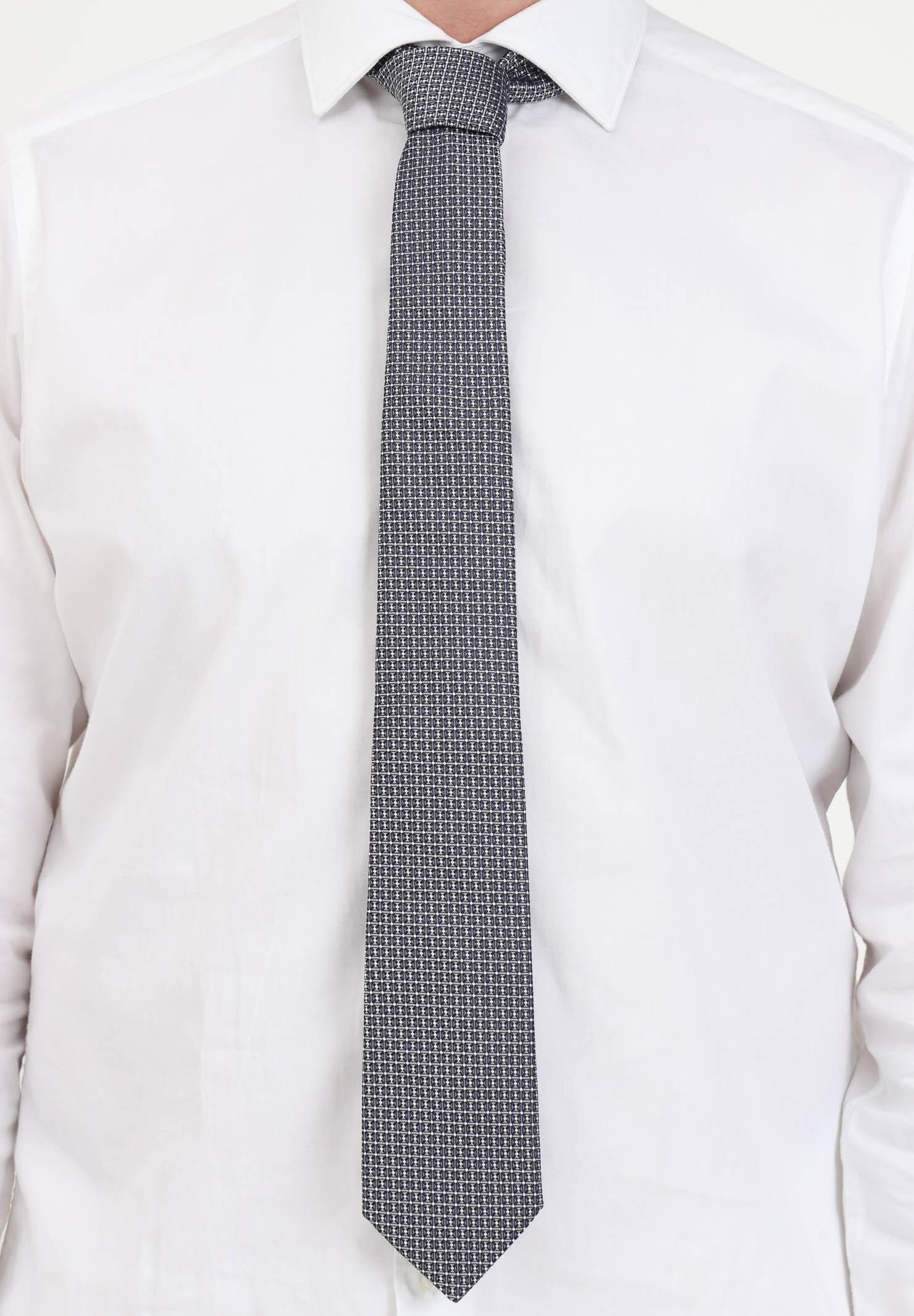 LANVIN Cravatta blu da uomo a fantasia 3103 5 LANVIN