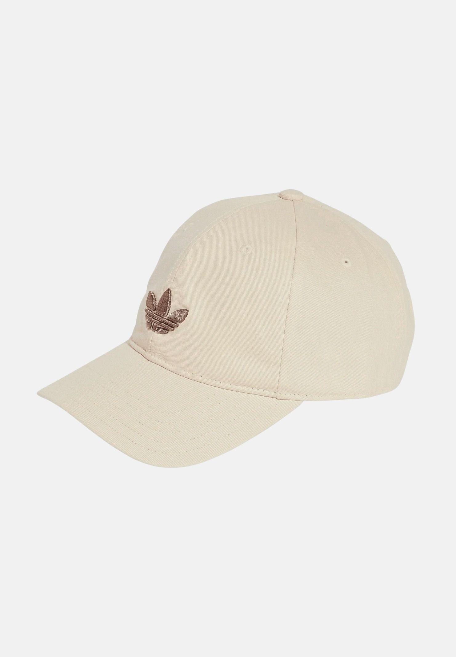 ADIDAS ORIGINALS Cappello con visiera Adicolor Classic Trefoil beige per uomo e donna JC6037 . ADIDAS ORIGINALS