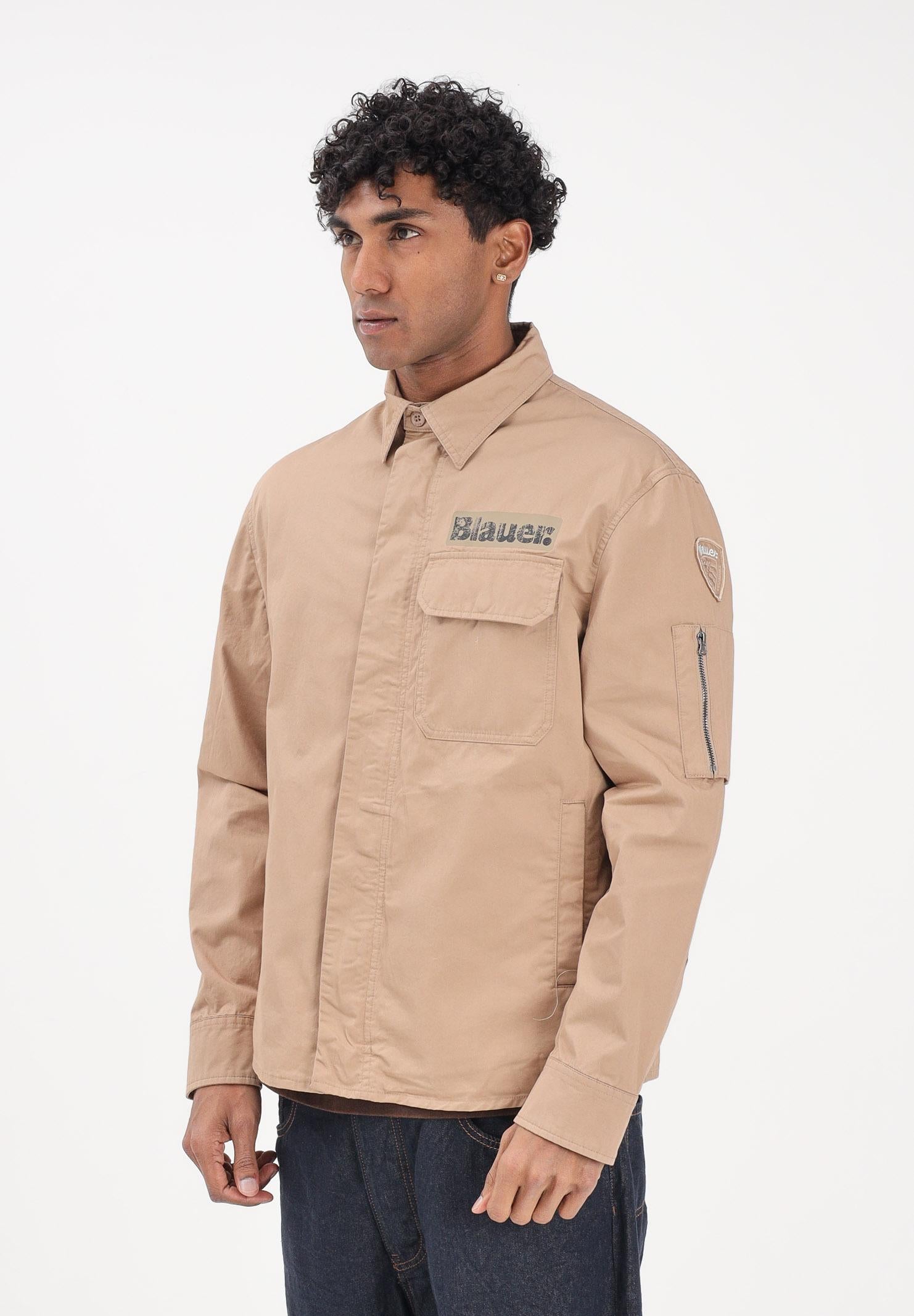 BLAUER Giacca a vento LAMBERT beige da uomo 26SBLUS04360-007499 327 BLAUER
