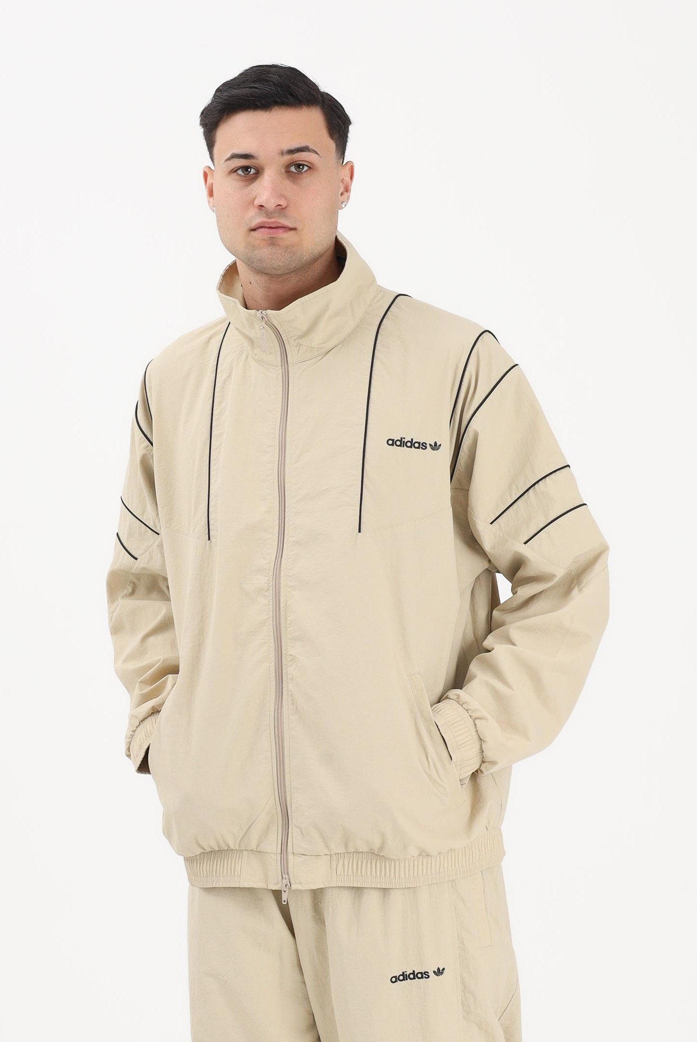 ADIDAS ORIGINALS Giacca a vento CUTLINE beige da uomo KE0095 . ADIDAS ORIGINALS