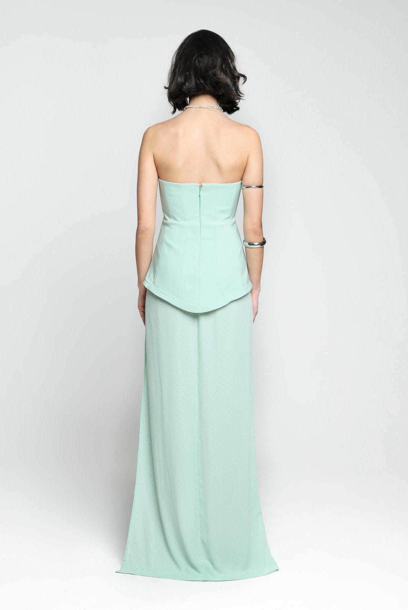 SANTAS Abito lungo CREAM verde menta da donna PV25020 VERDE SANTAS