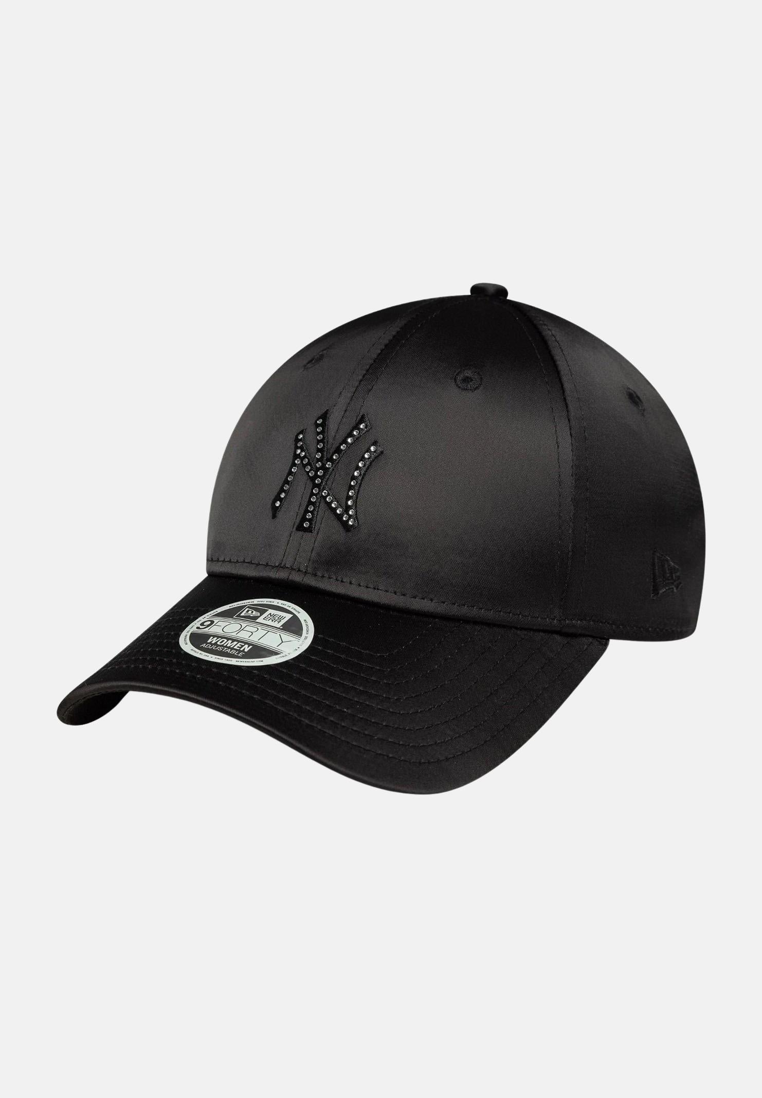 NEW ERA Cappello con visiera 9FORTY New York Yankees MLB Satin Rhinestone nero da donna 60691310 . NEW ERA