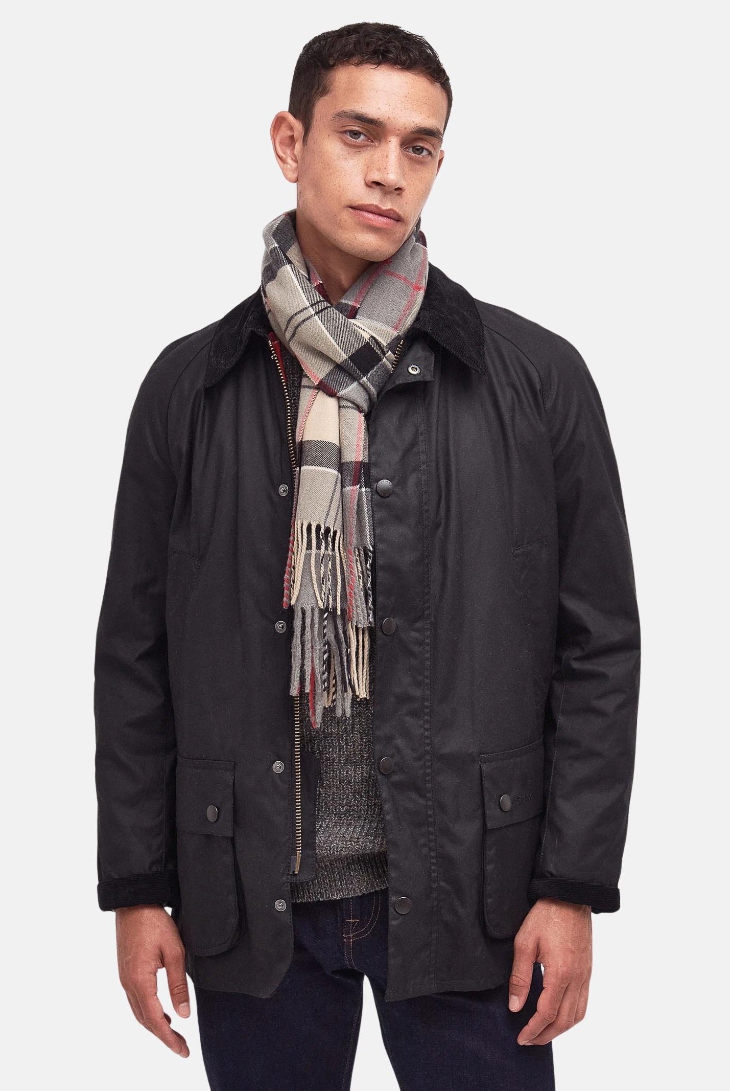 BARBOUR Sciarpa Galingale tartan panna per uomo e donna 252MUSC0300 TN31 BARBOUR