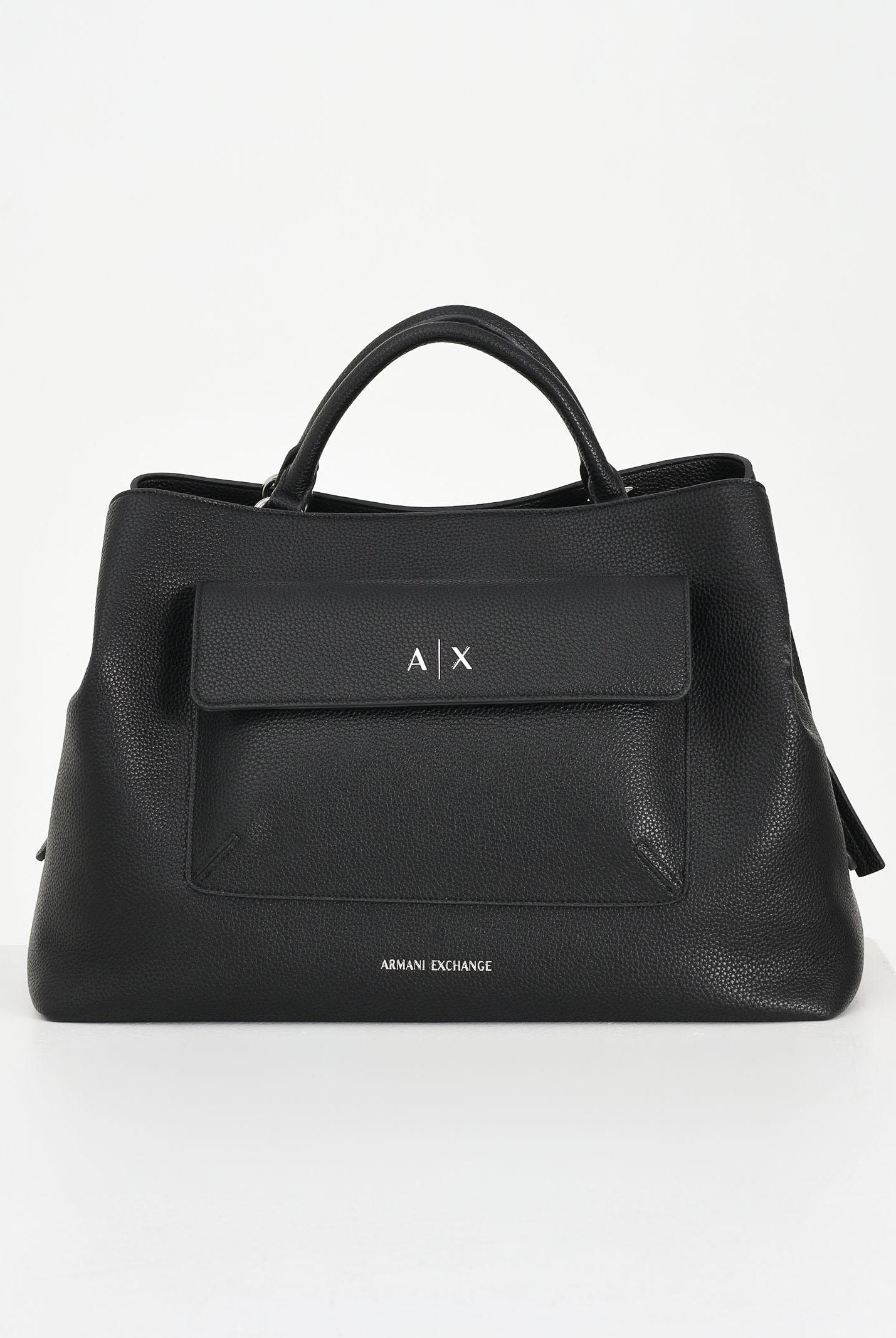ARMANI EXCHANGE Shopper nera da donna con tasca e logo XW001542AF17019 UC001 ARMANI EXCHANGE