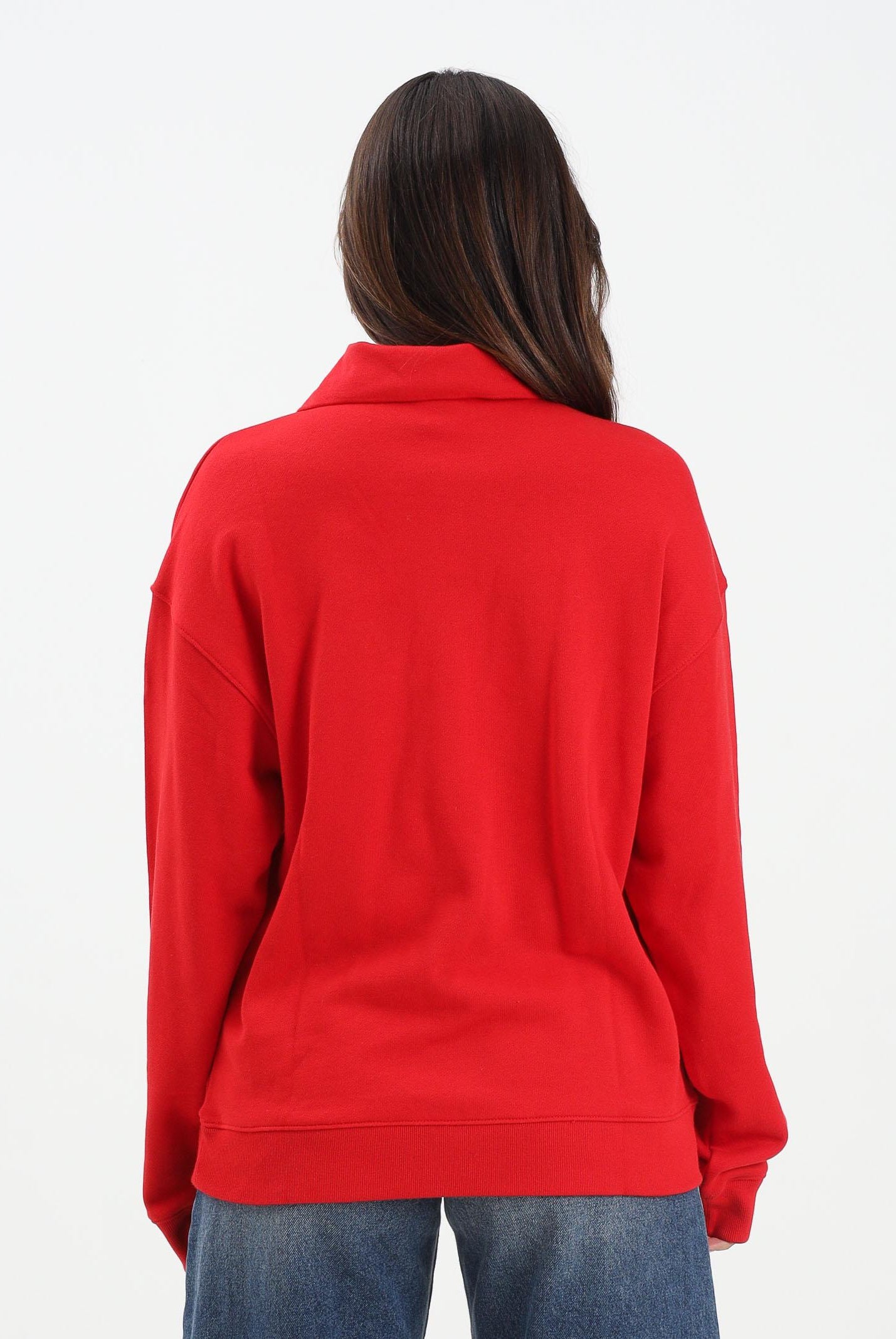 ADIDAS ORIGINALS Felpa FOOTIE rossa da donna JW2779 ADIDAS ORIGINALS