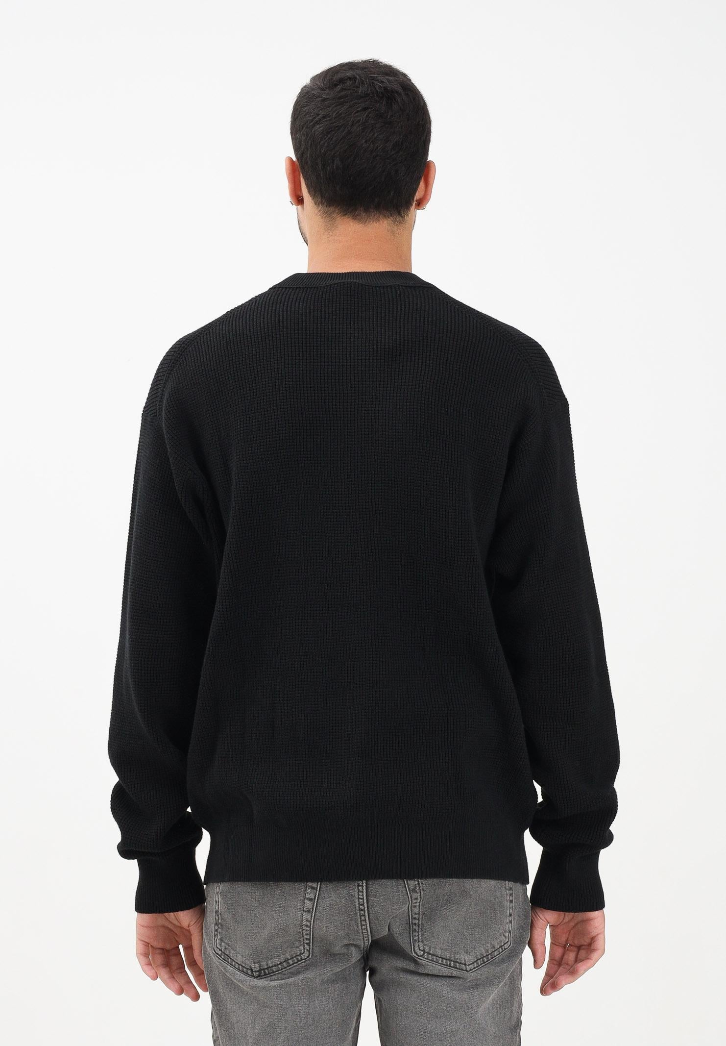 CALVIN KLEIN JEANS Maglioncino girocollo nero da uomo LV04RD313GUB1 . CALVIN KLEIN JEANS